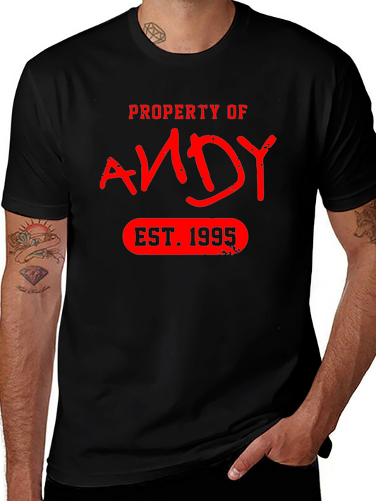Property of Andy EST. 1995 T-Shirt