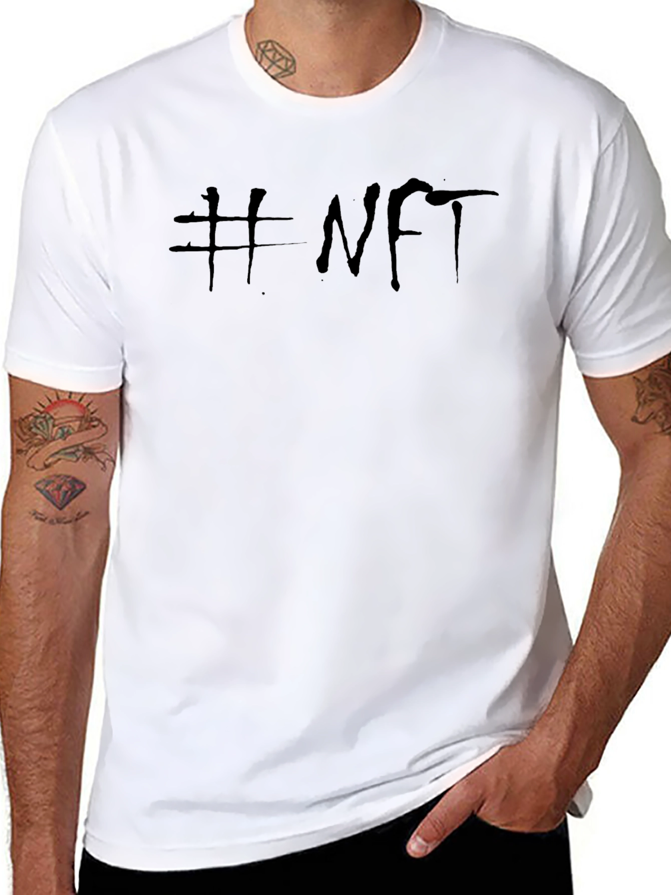 Edgy #NFT Black T-Shirt - Crypto Fashion