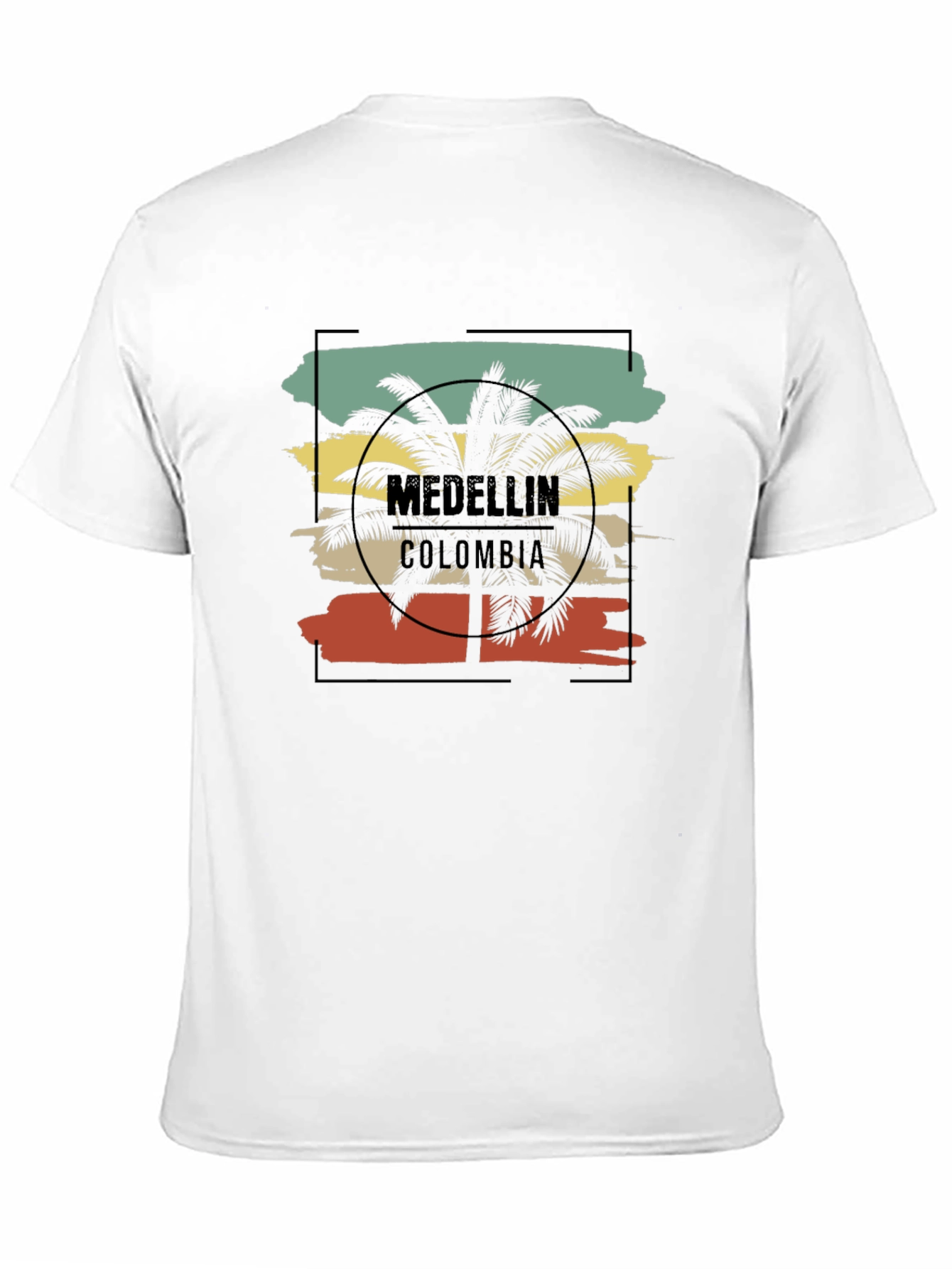 Medellin Colombia Palm Tree Graphic T-Shirt