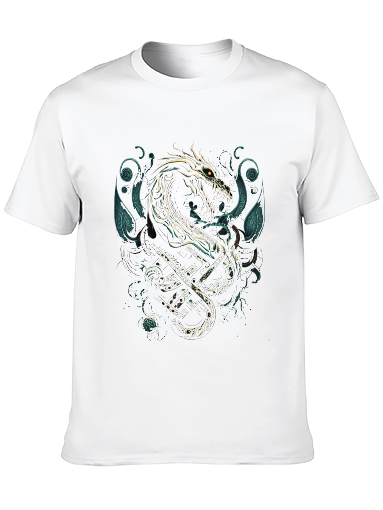 Dragon & Anchor Graphic Tee - Black