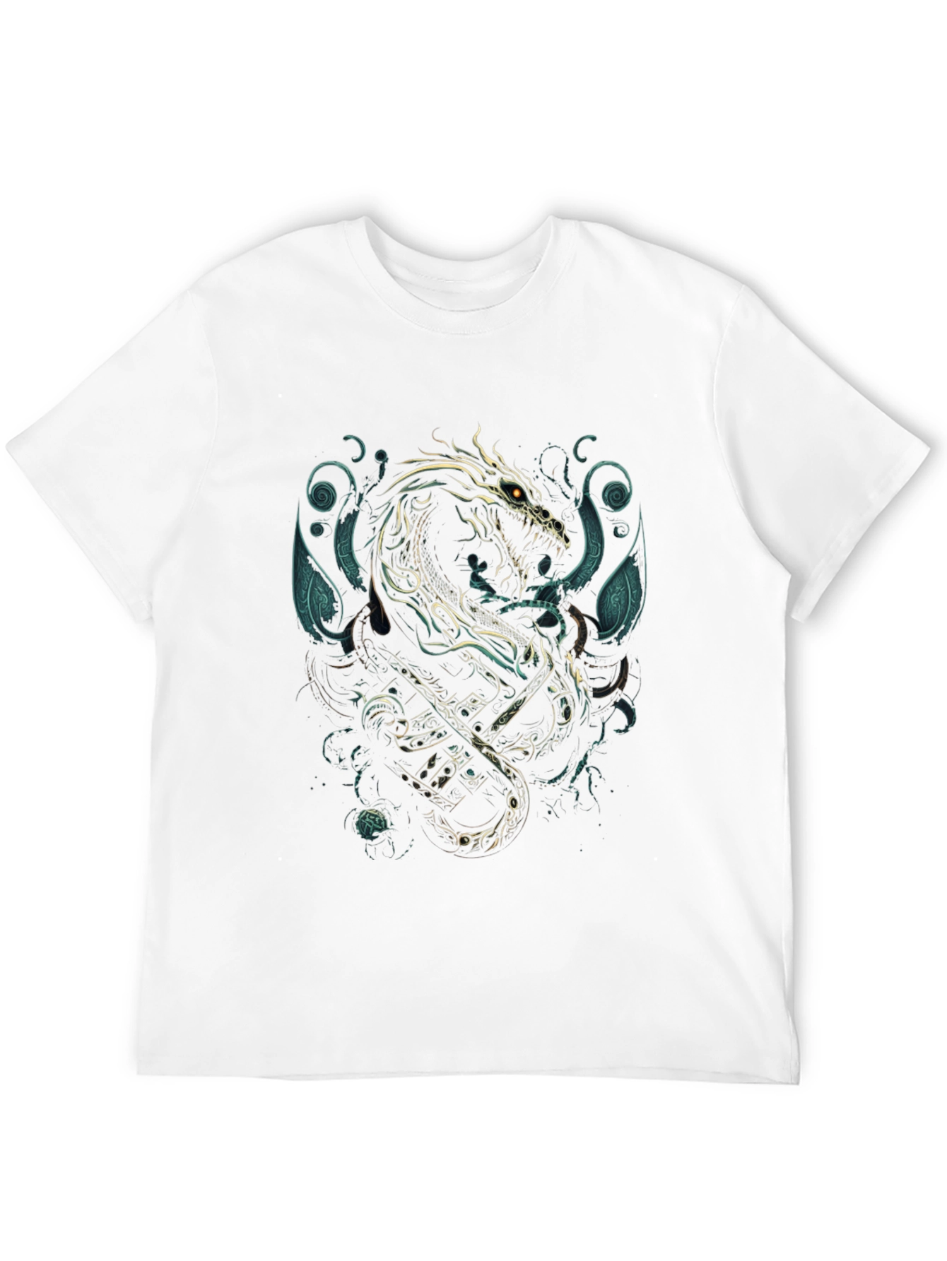 Dragon & Anchor Graphic Tee - Black