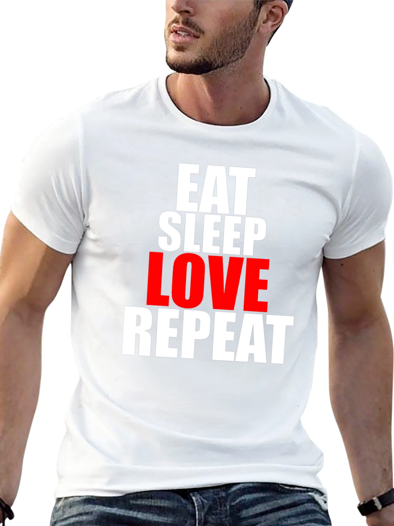 Eat Sleep Love Repeat Graphic Tee