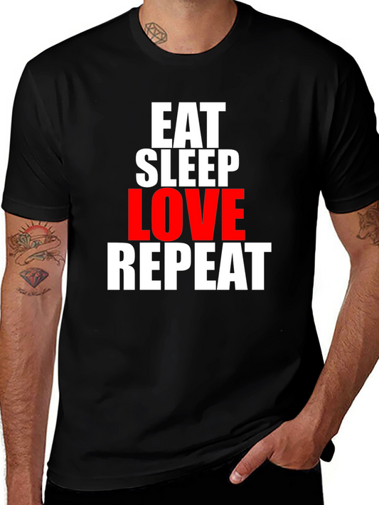 Eat Sleep Love Repeat Graphic Tee