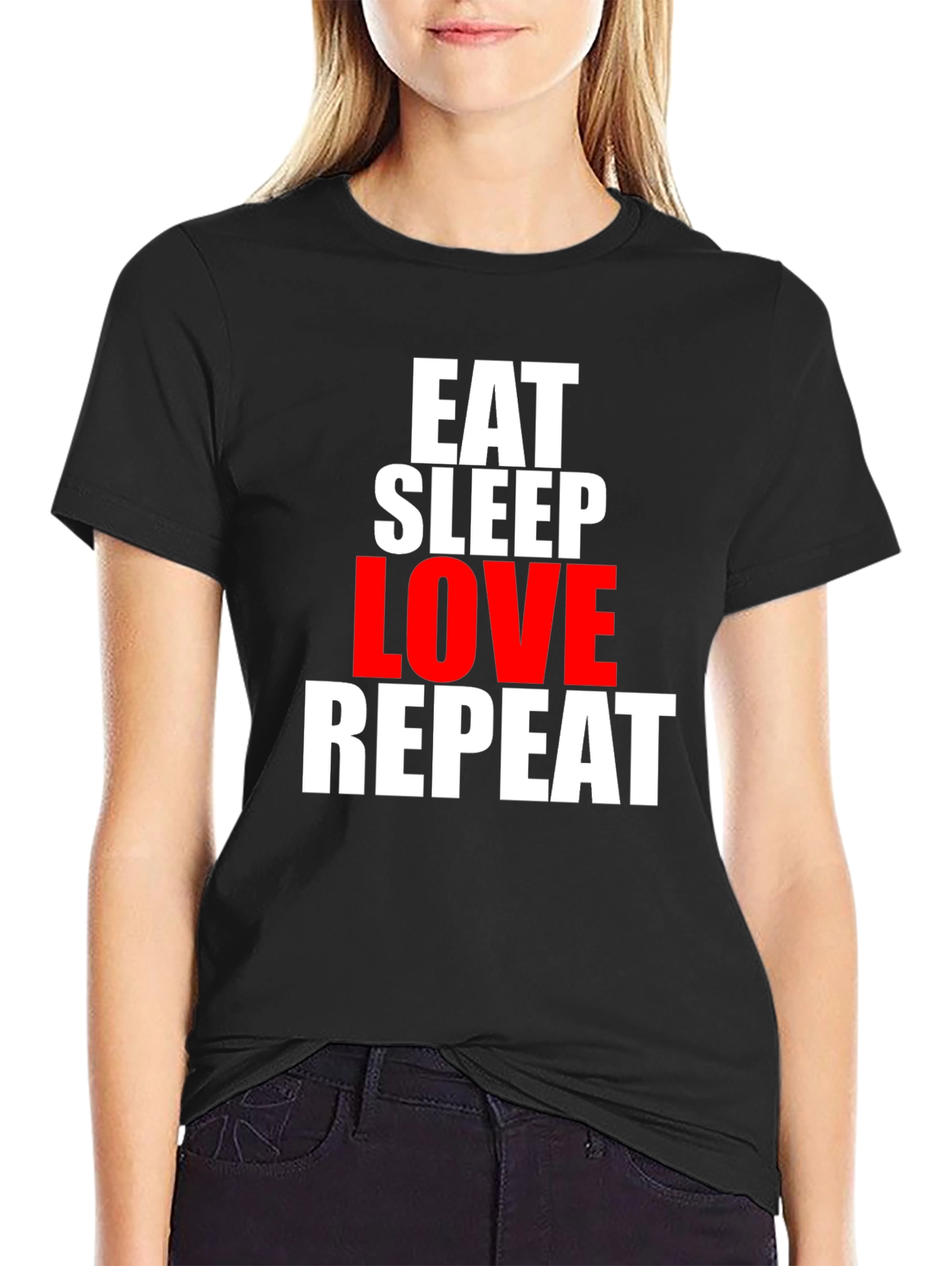 Eat Sleep Love Repeat Graphic Tee