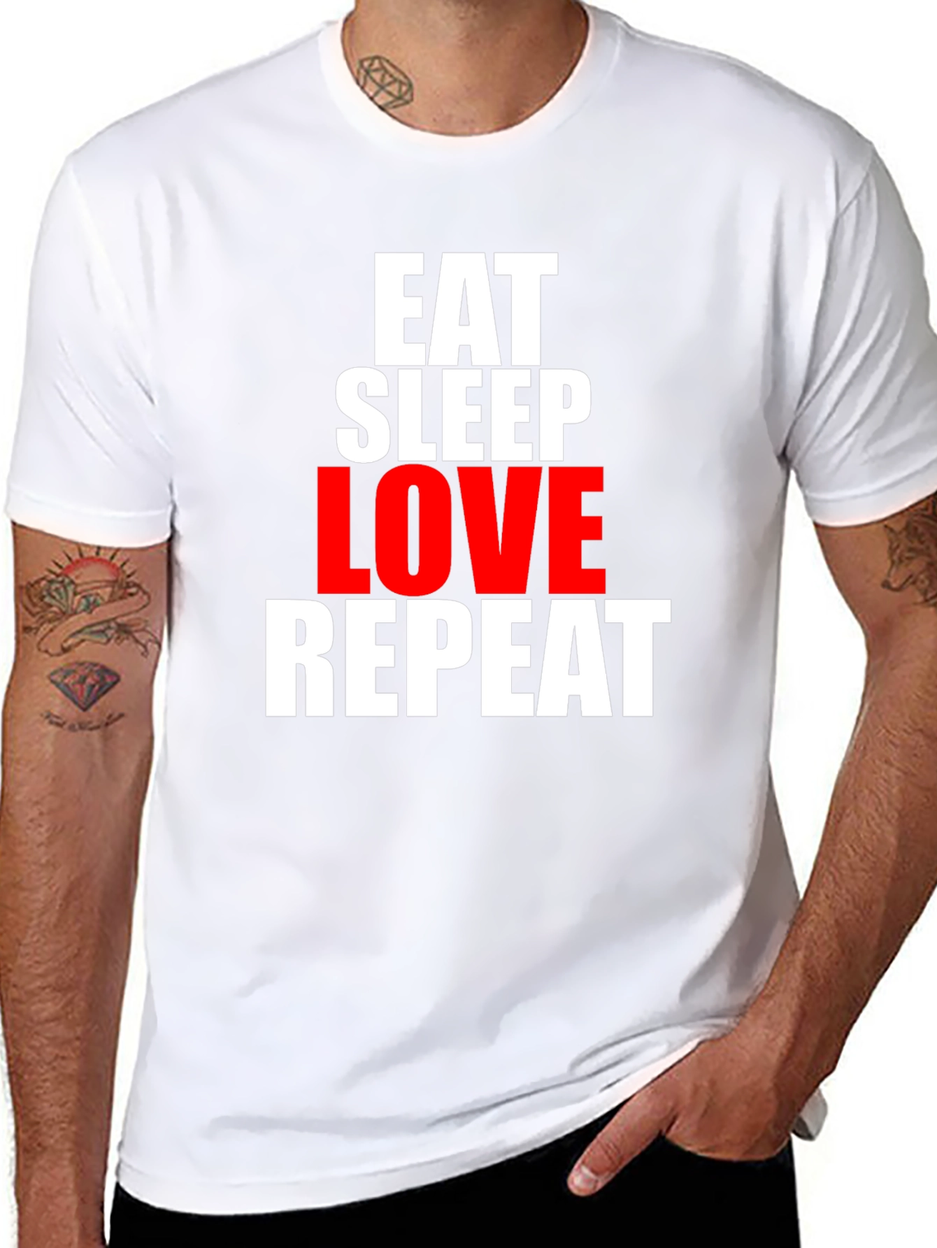 Eat Sleep Love Repeat Graphic Tee