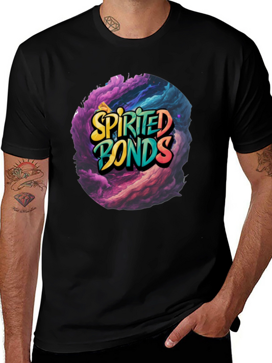 Spirited Bonds Graphic Tee - Colorful Design Trendy Fit