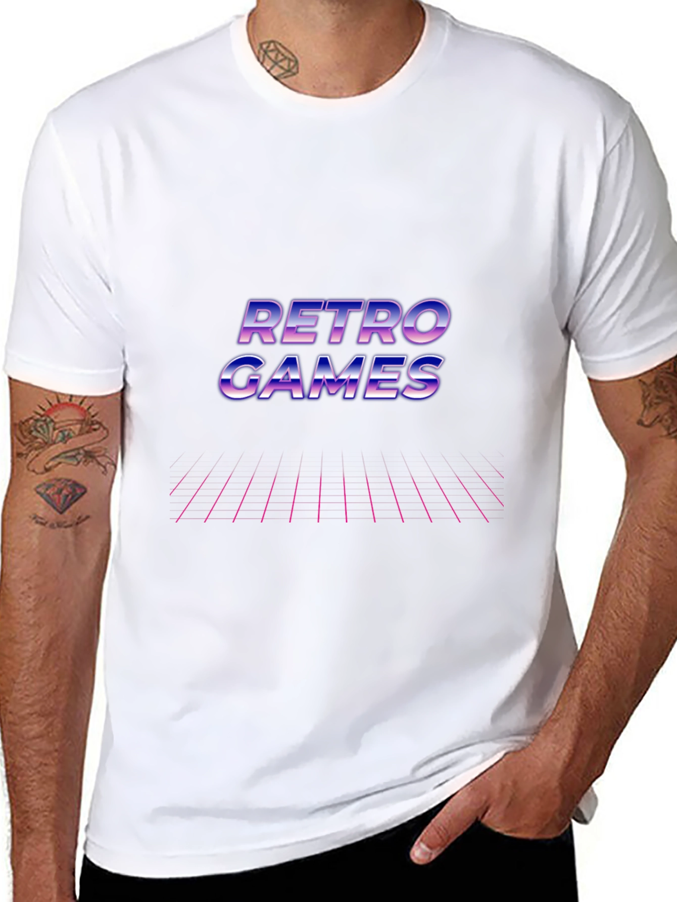 Retro Games Graphic T-Shirt - Classic Gamer Style