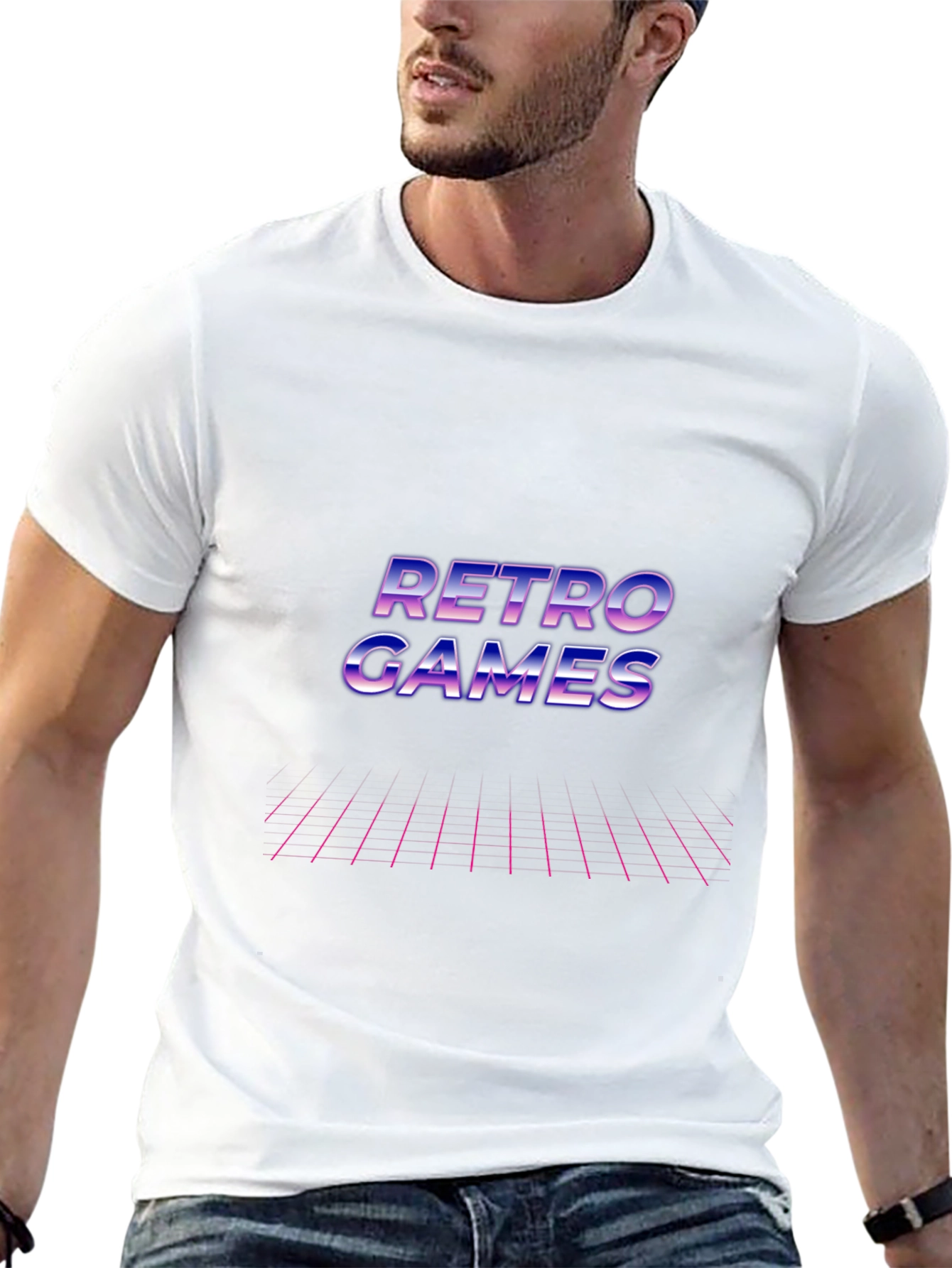 Retro Games Graphic T-Shirt - Classic Gamer Style