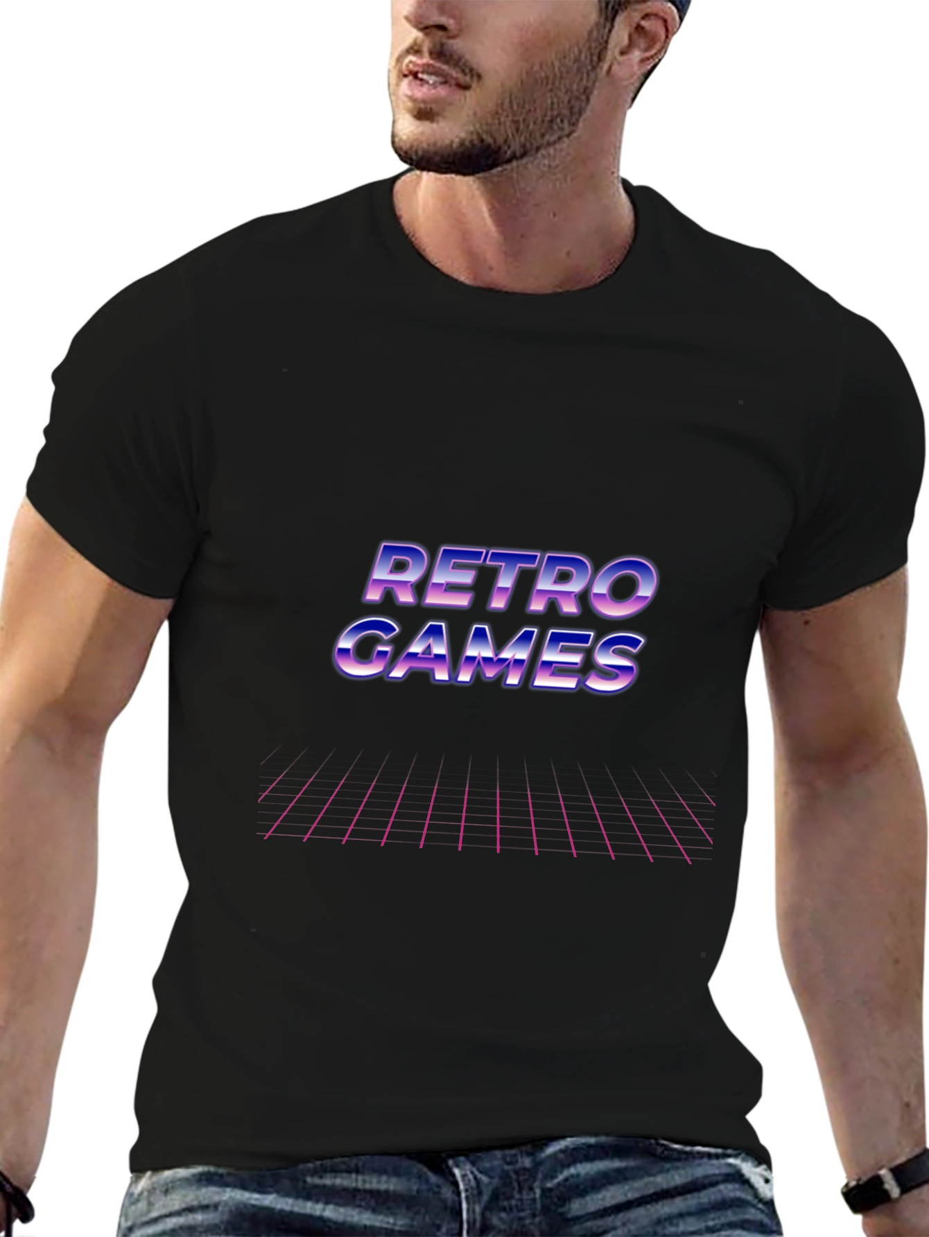 Retro Games Graphic T-Shirt - Classic Gamer Style