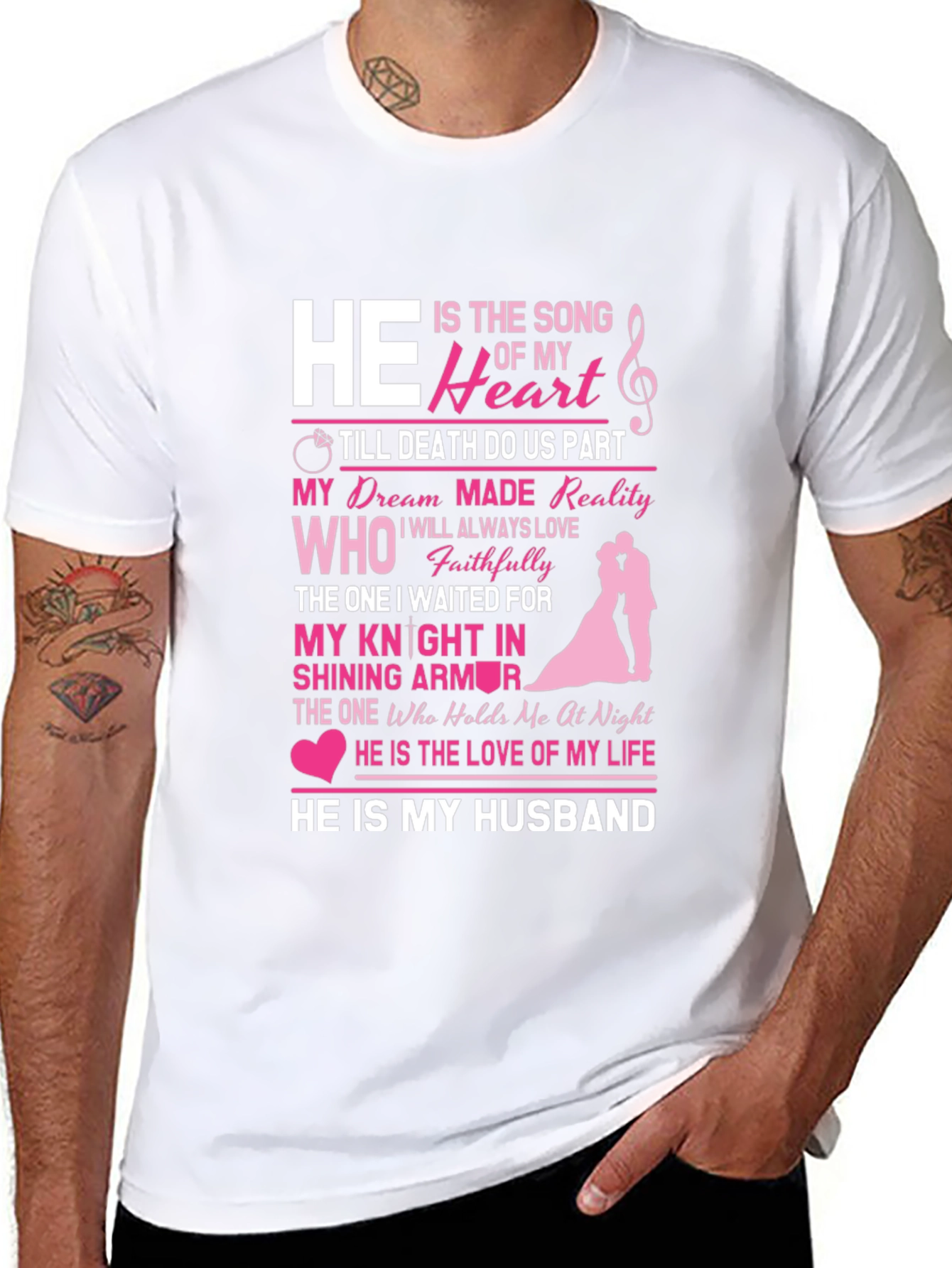 He Is My Husband Graphic Tee - Anniversary Gift