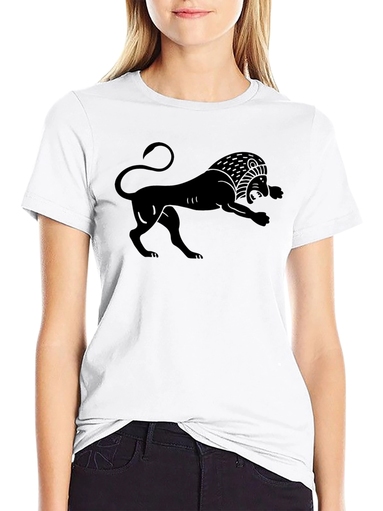 Black Lion Graphic Tee - Classic Style