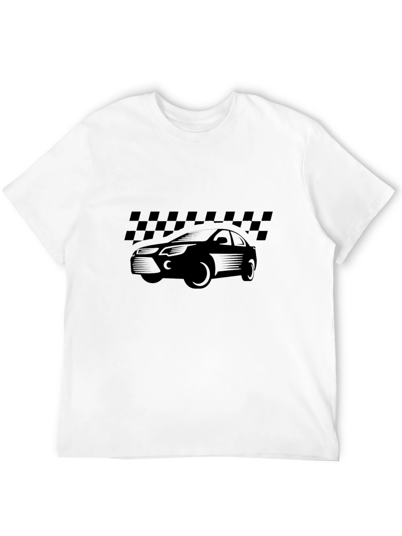 Mens Black Car Graphic T-Shirt