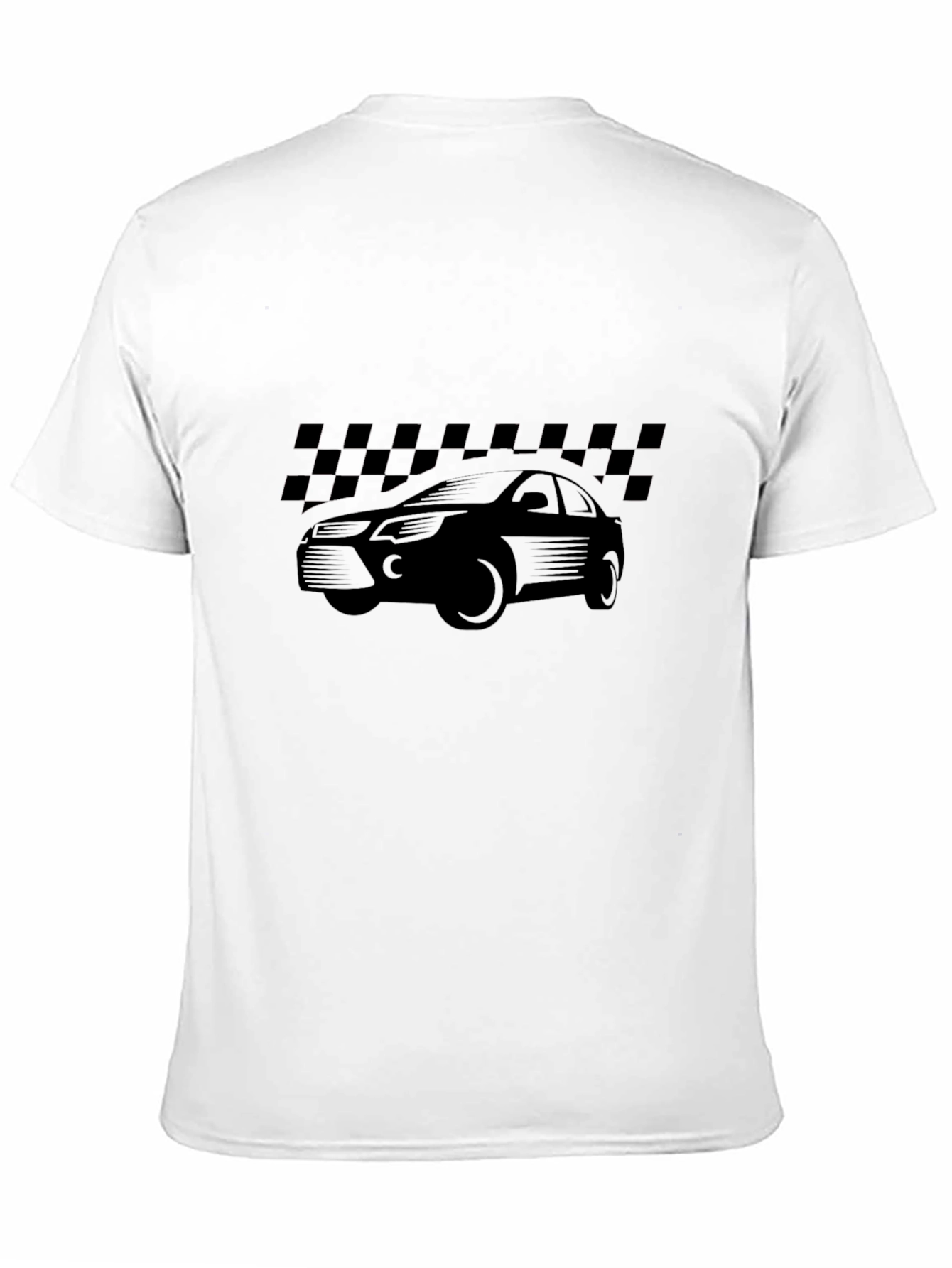 Mens Black Car Graphic T-Shirt