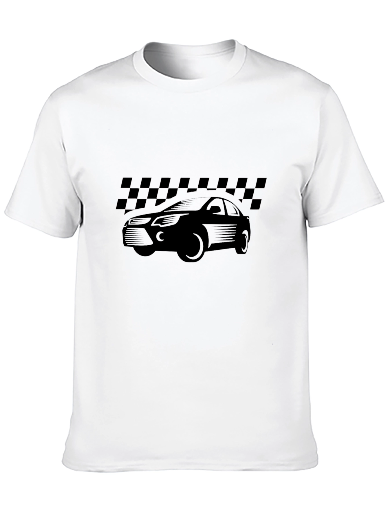Mens Black Car Graphic T-Shirt