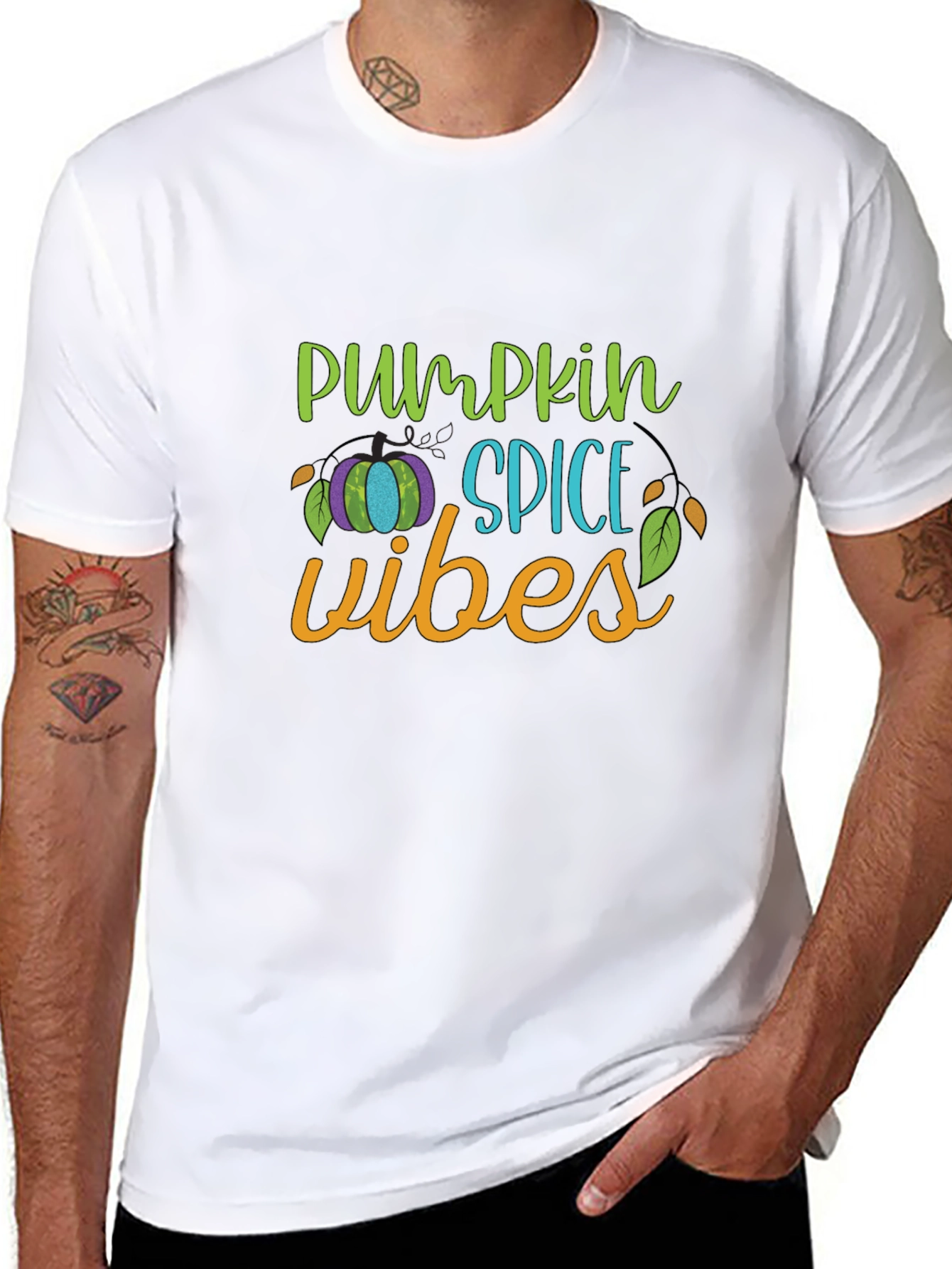 Pumpkin Spice Vibes Graphic Tee - Fall Fashion