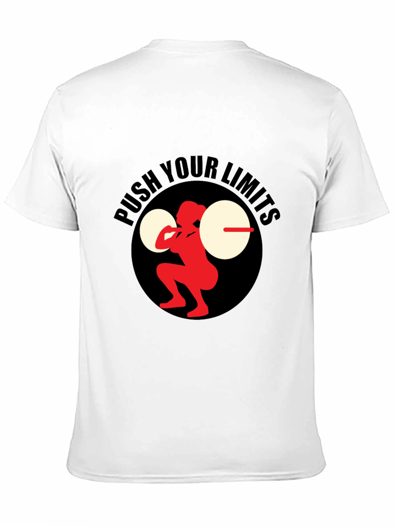 Push Your Limits Black Graphic Tee - Fitness Apparel