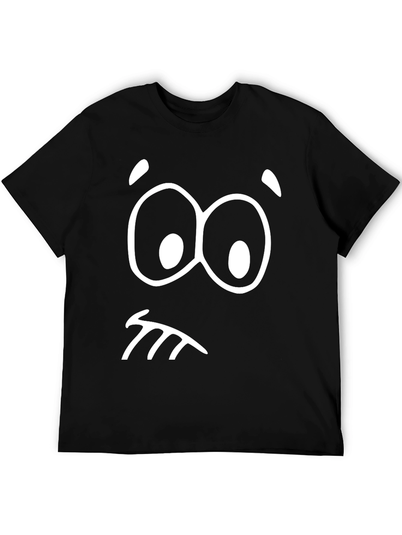 Funny Face Graphic T-Shirt - Black