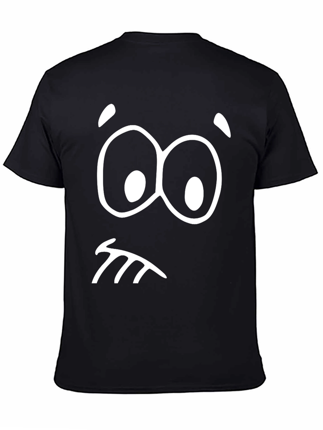 Funny Face Graphic T-Shirt - Black