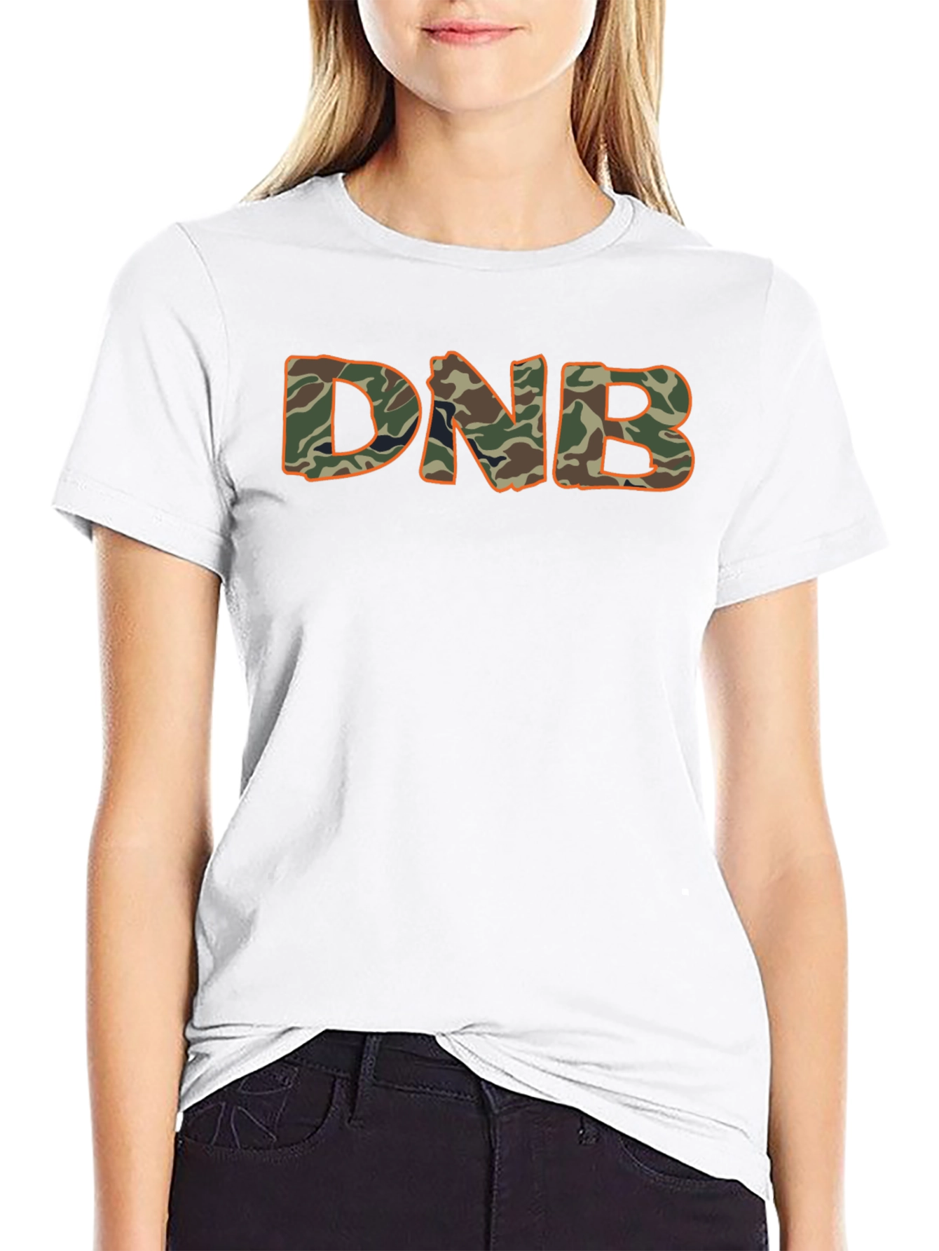 DNB Camo T-Shirt - Black