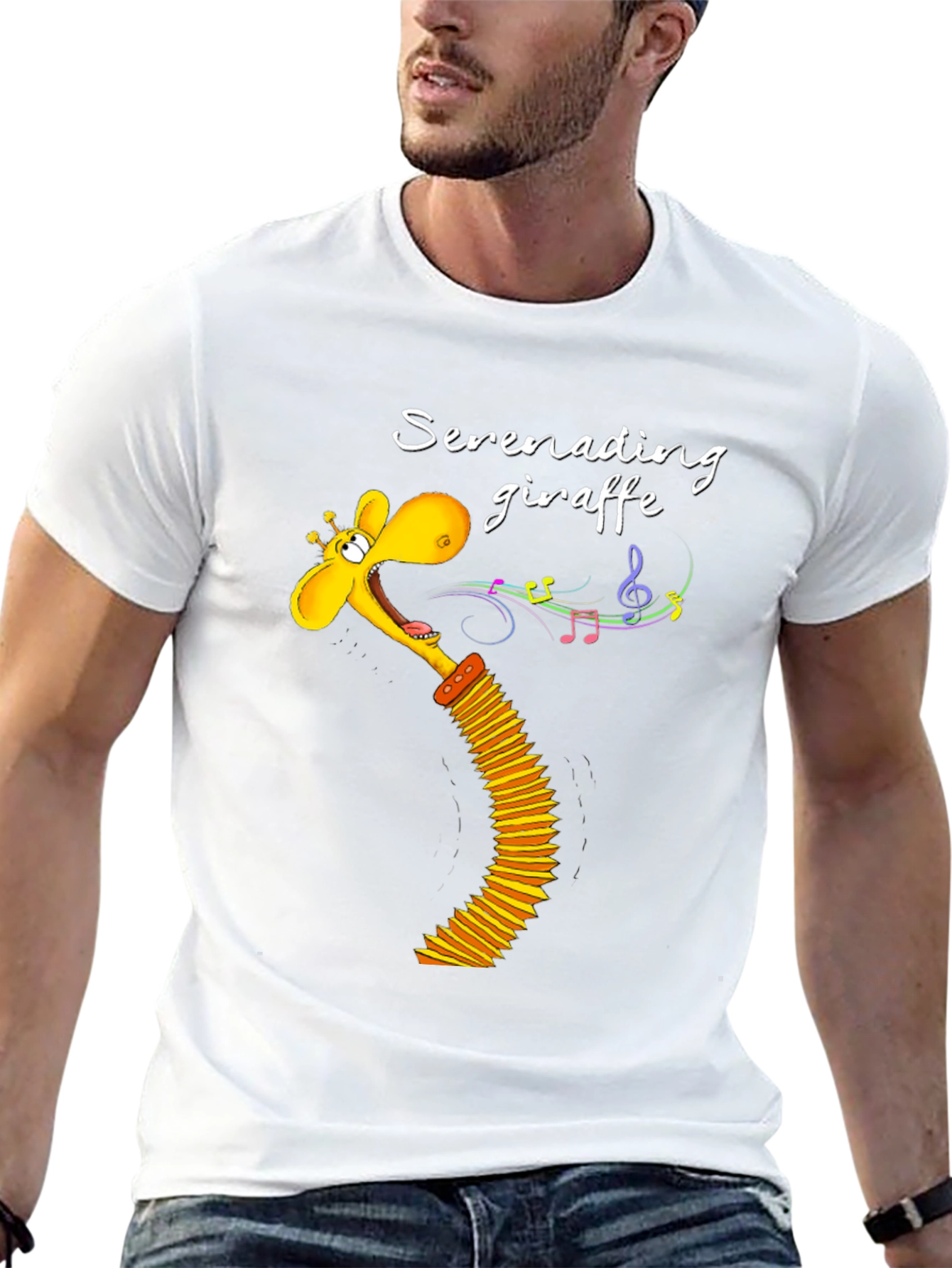 Serenading Giraffe Graphic Tee
