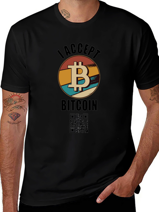 Bitcoin Cryptocurrency Black Graphic Tee