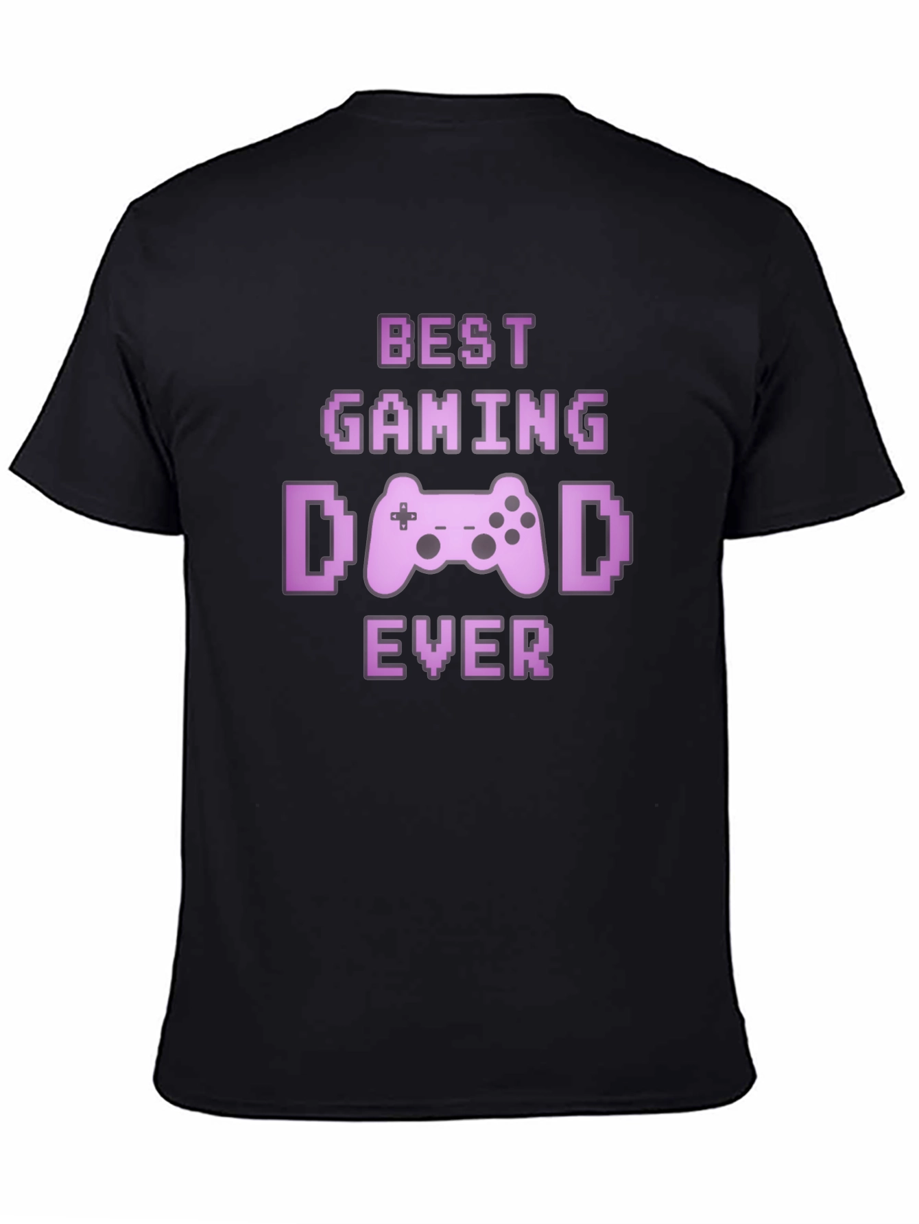 Best Gaming Dad Ever Black T-Shirt