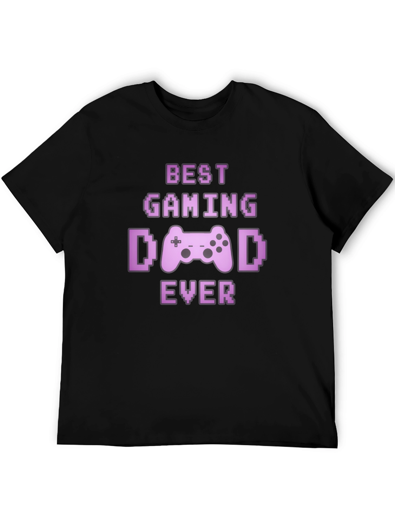Best Gaming Dad Ever Black T-Shirt