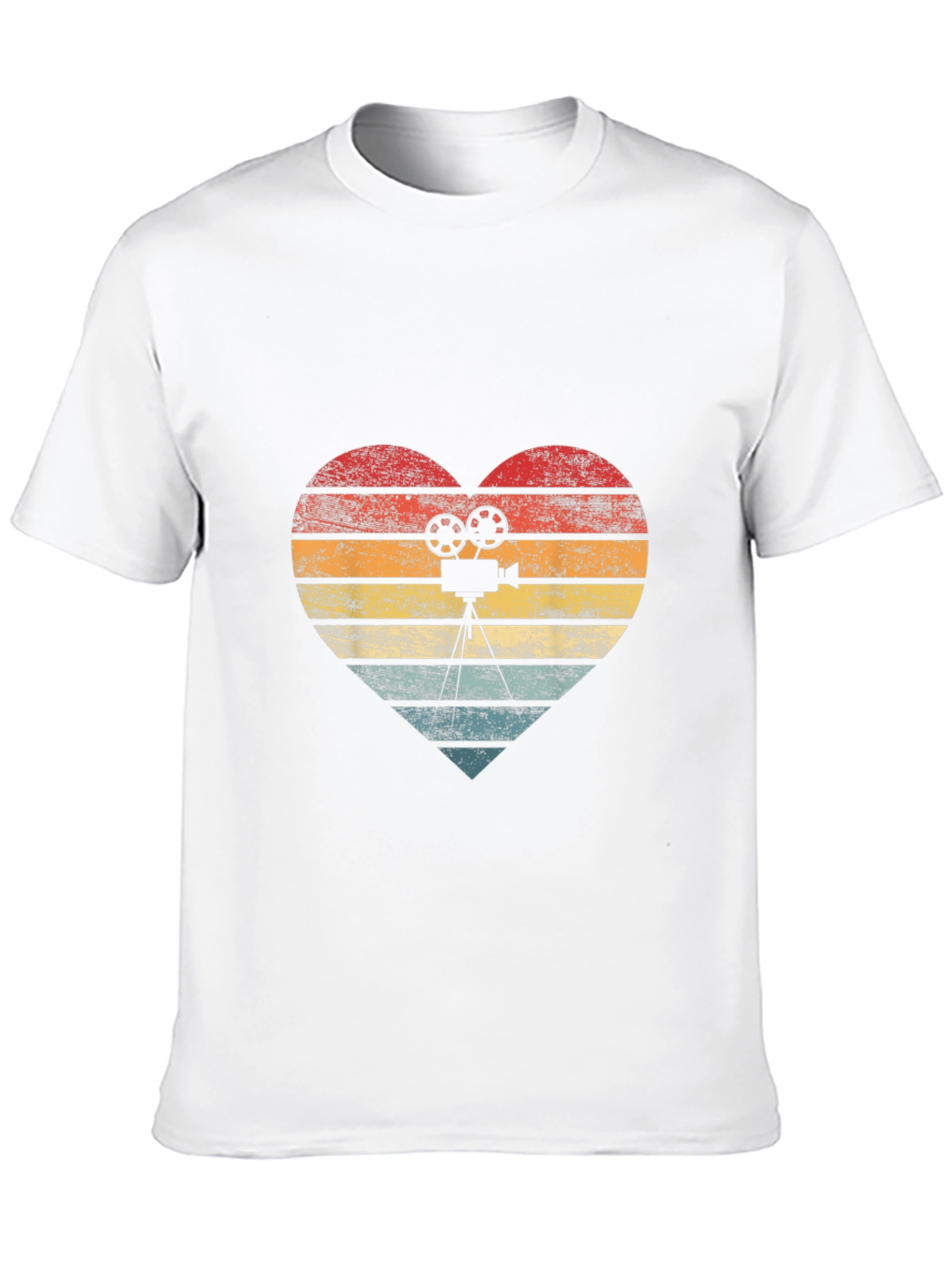 Retro Camera Heart Graphic Tee