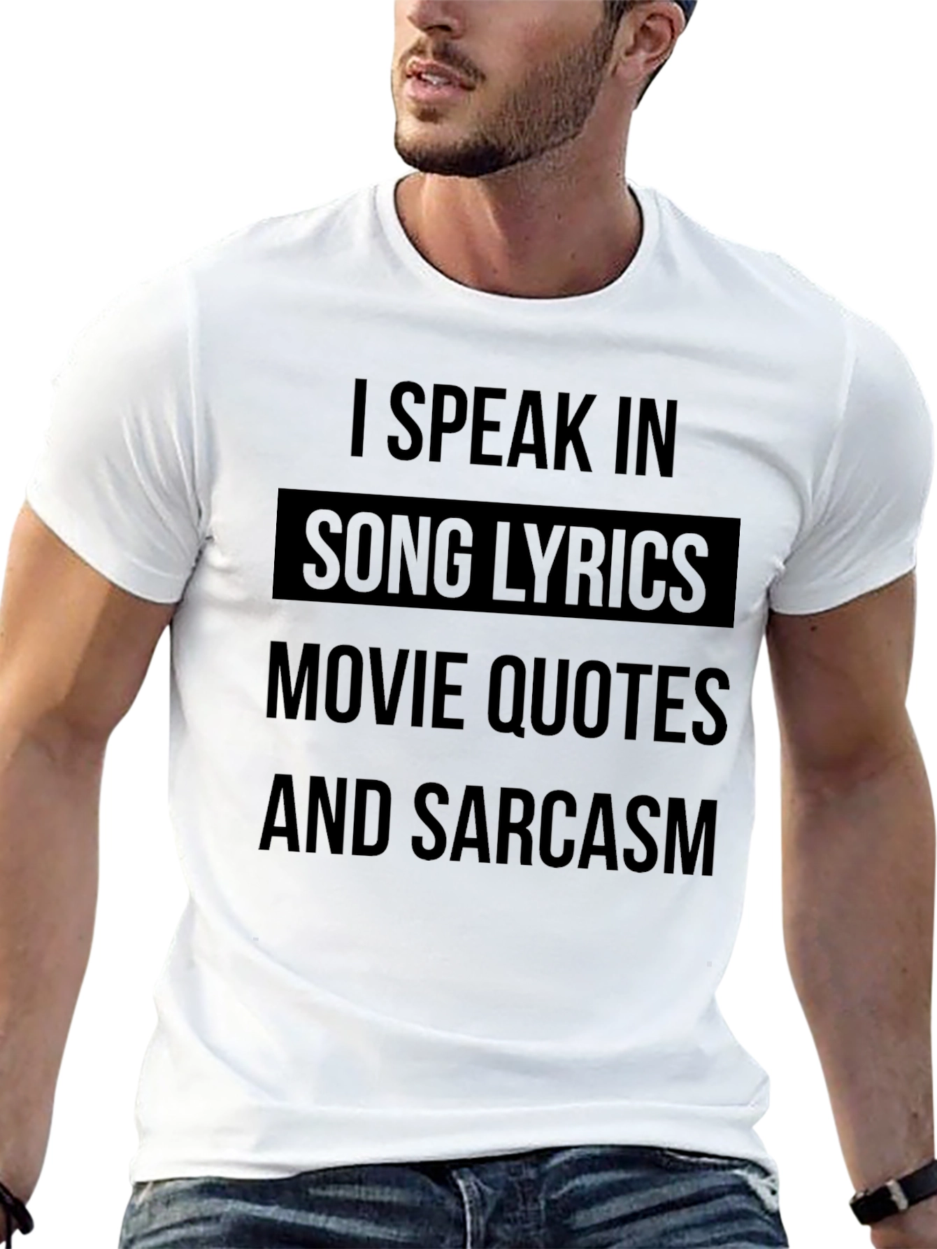 I Speak In Song Lyrics Mens T-Shirt