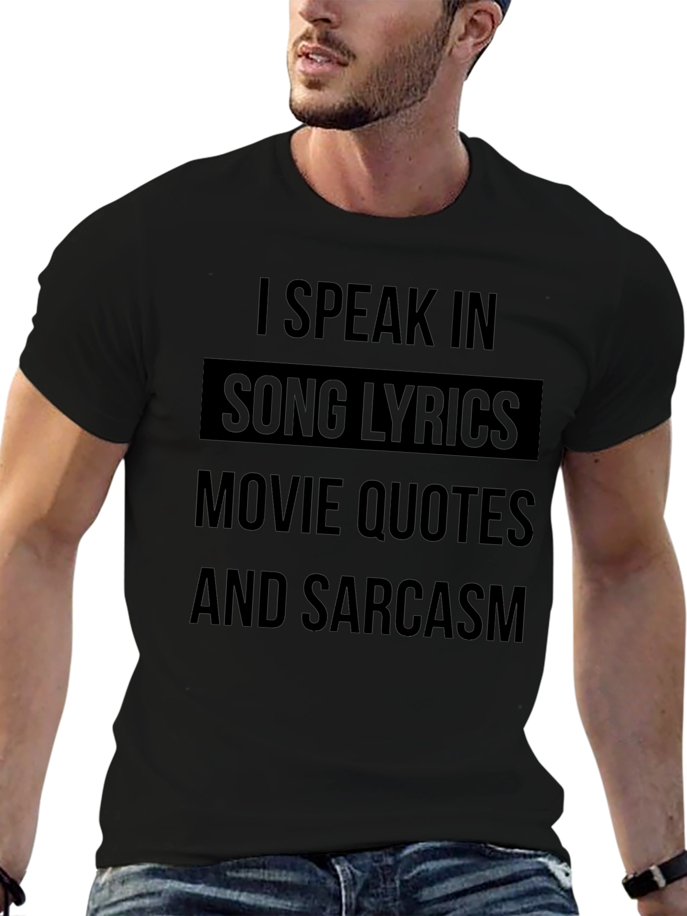 I Speak In Song Lyrics Mens T-Shirt