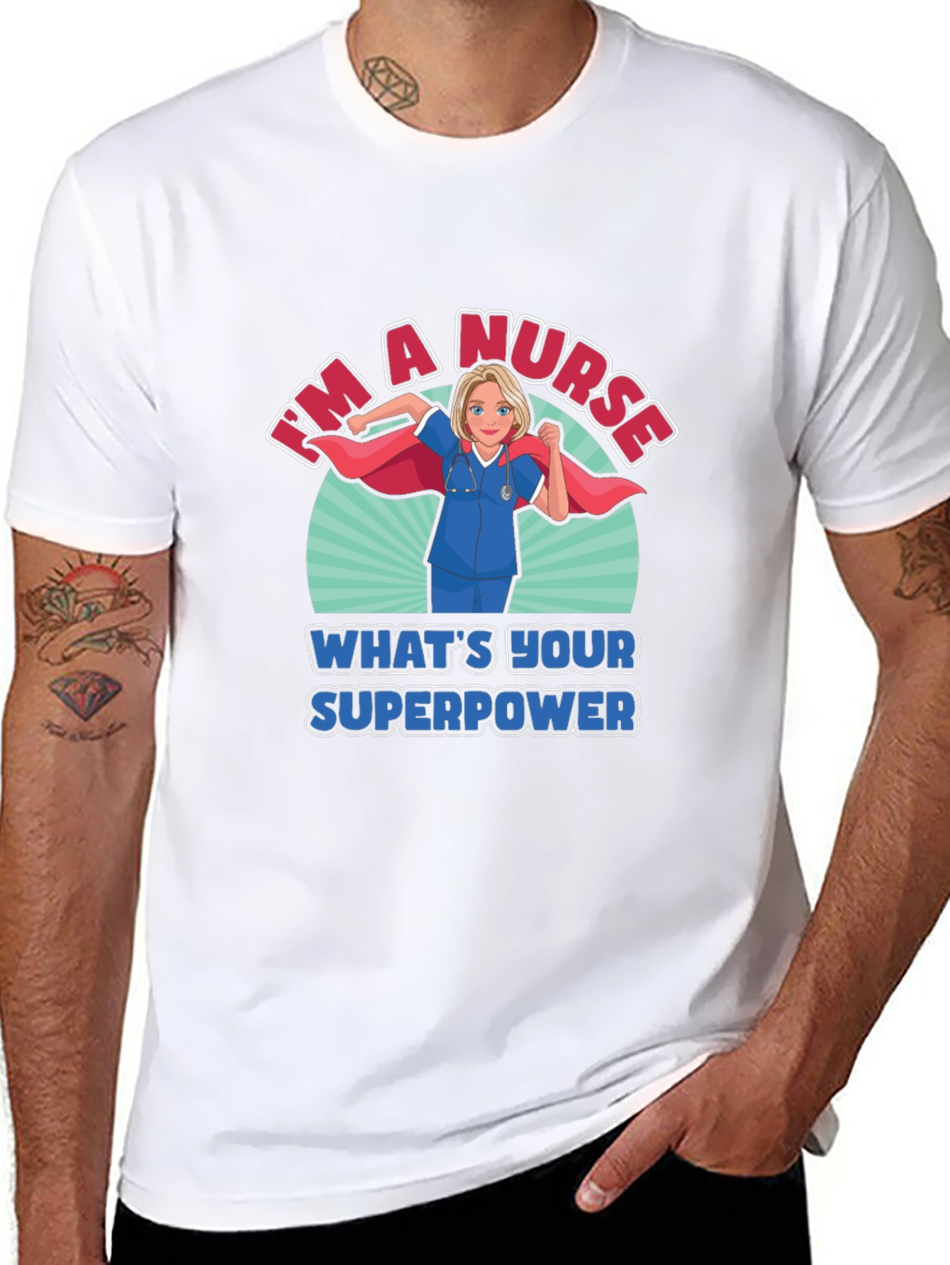 Nurse Superpower T-Shirt - Heroic Medical Apparel