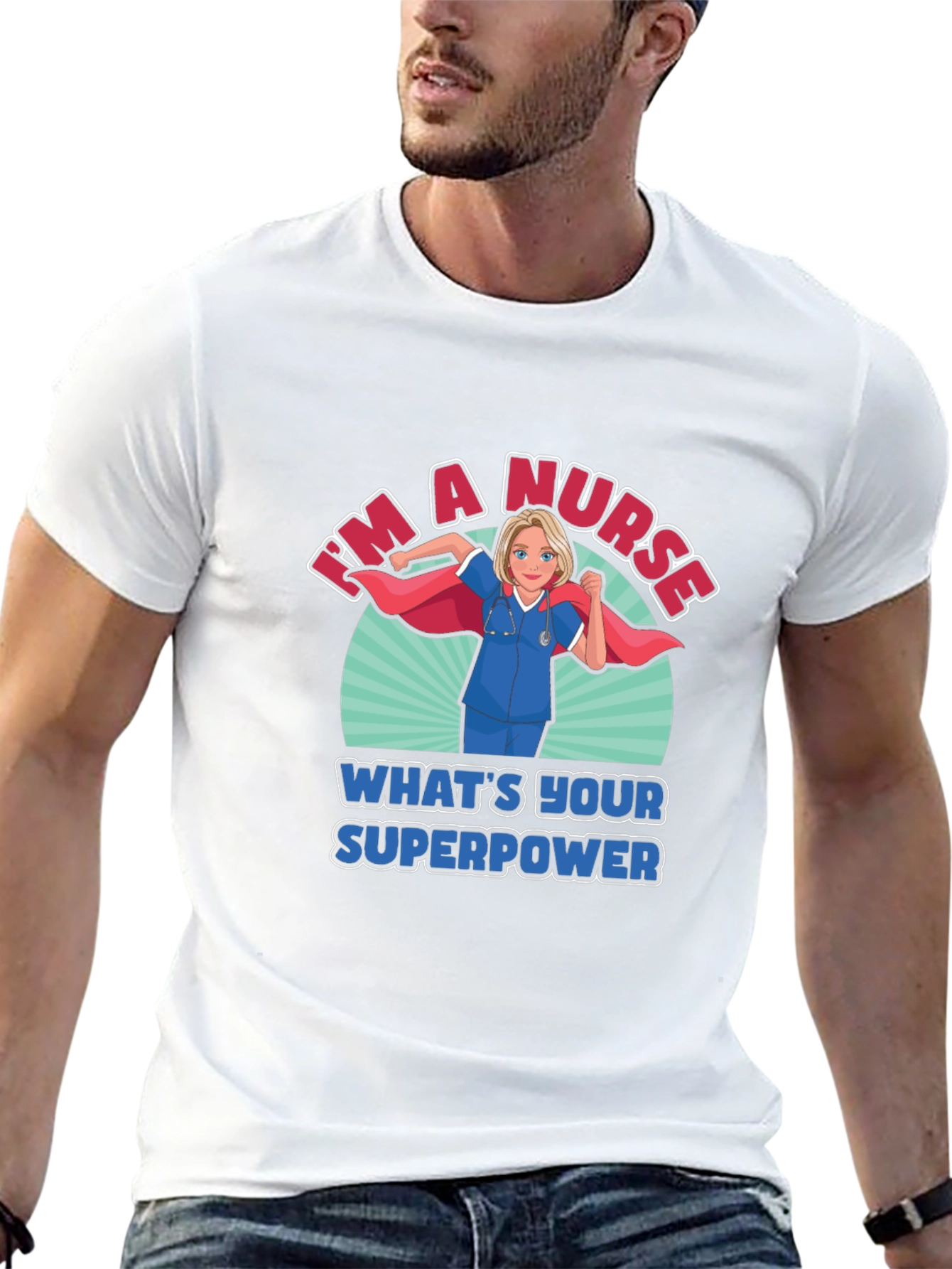Nurse Superpower T-Shirt - Heroic Medical Apparel
