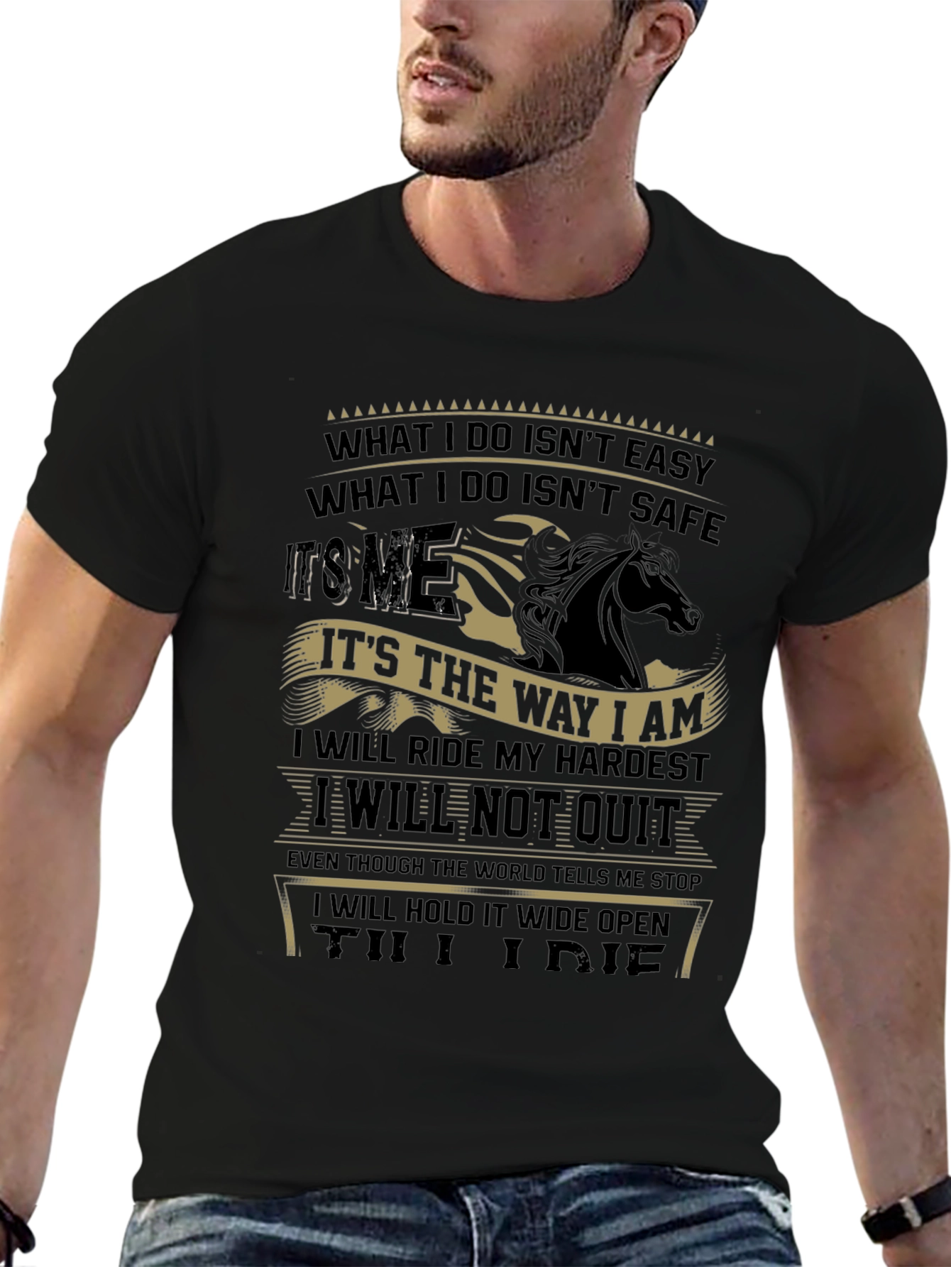 Riders Motto Graphic Tee - Horse Lover