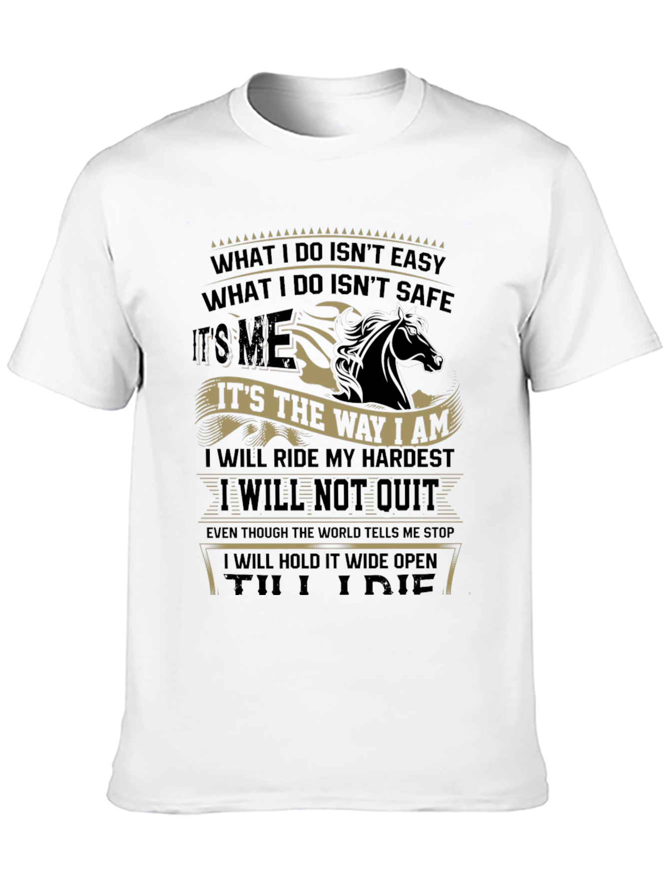 Riders Motto Graphic Tee - Horse Lover