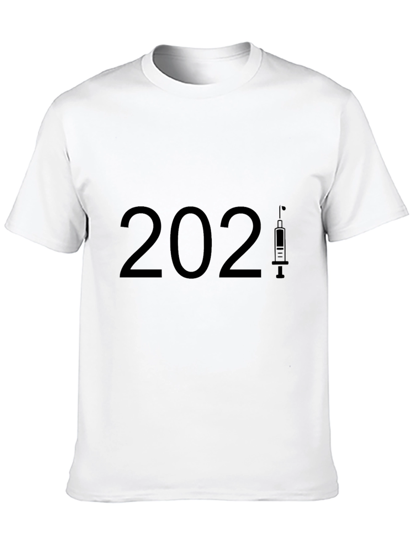 2021 Vaccine Black T-Shirt