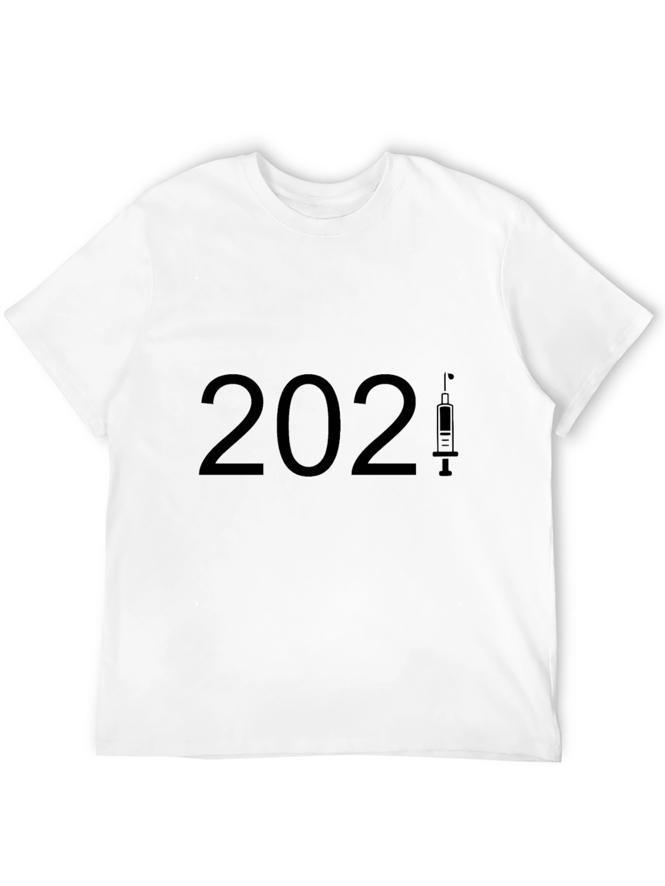2021 Vaccine Black T-Shirt