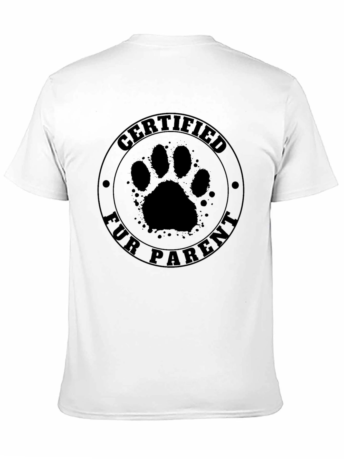 Certified Fur Parent Black T-Shirt