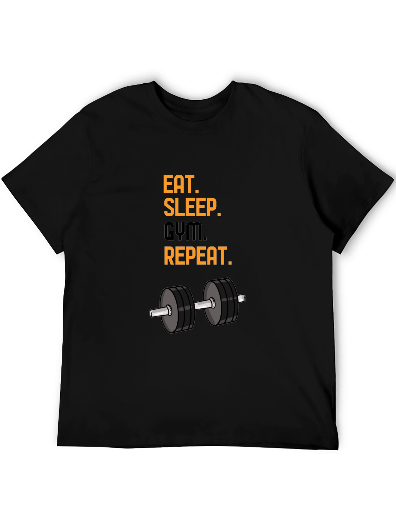 Eat Sleep Gym Repeat T-Shirt - Black