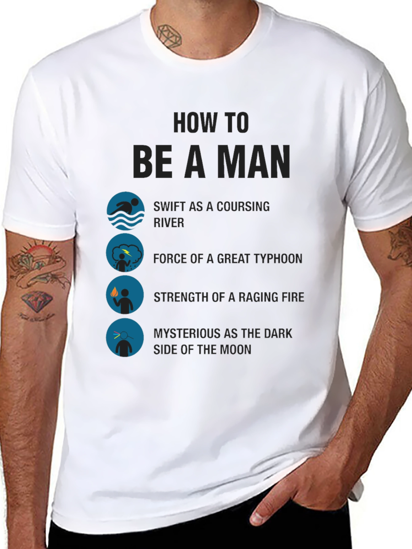 How to Be a Man Graphic T-Shirt