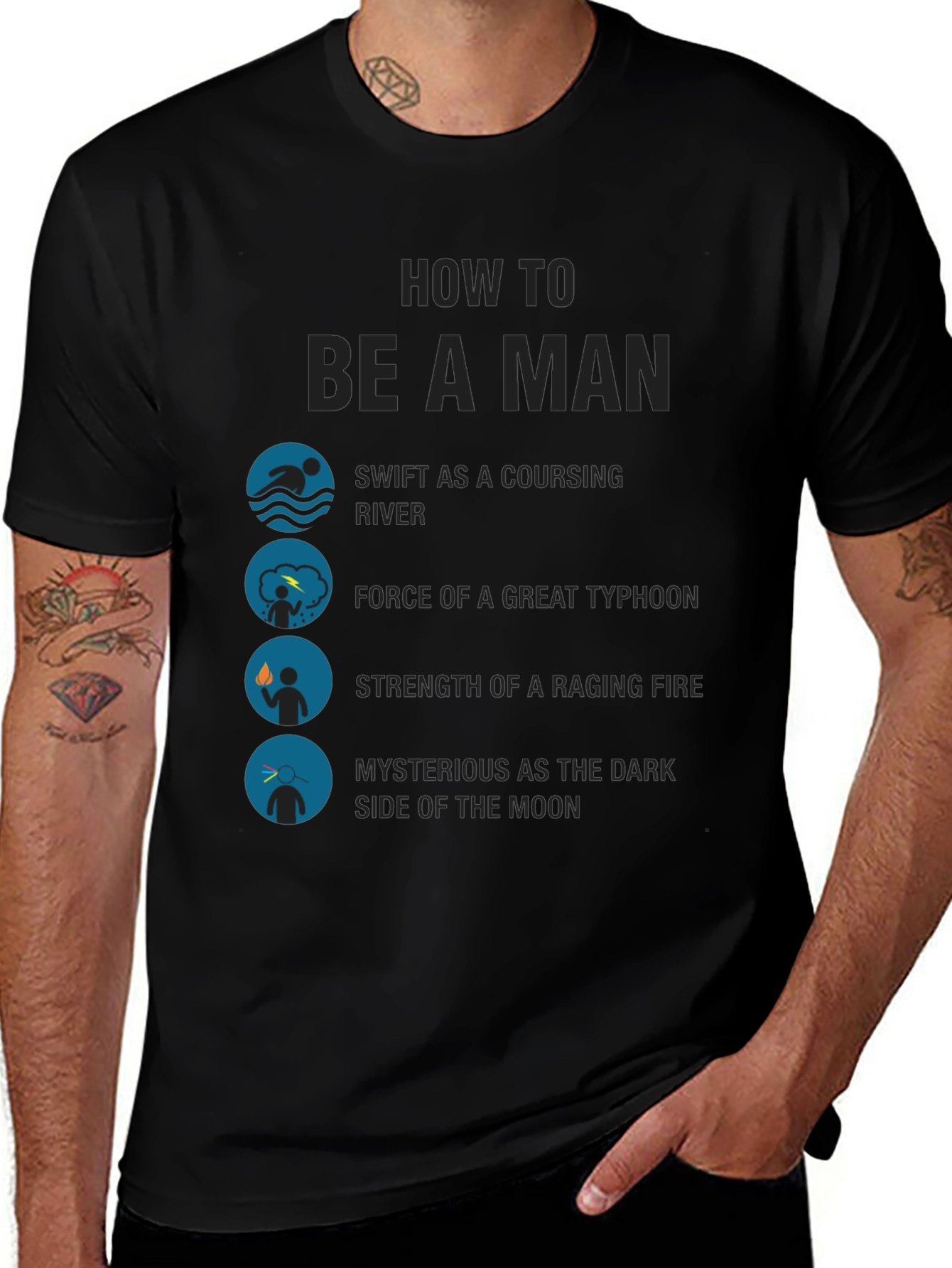 How to Be a Man Graphic T-Shirt