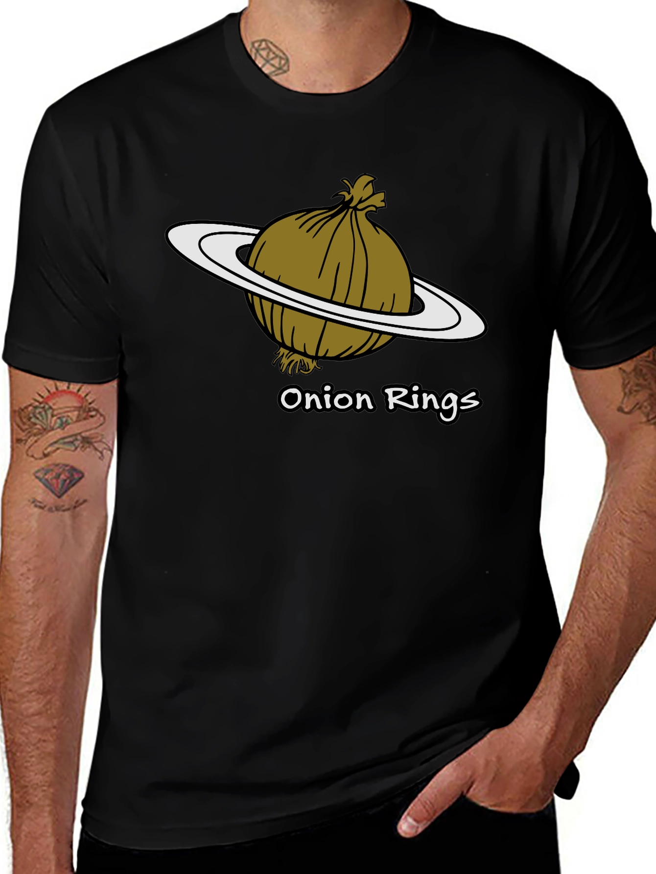 Onion Rings T-Shirt - Funny Food Pun Tee