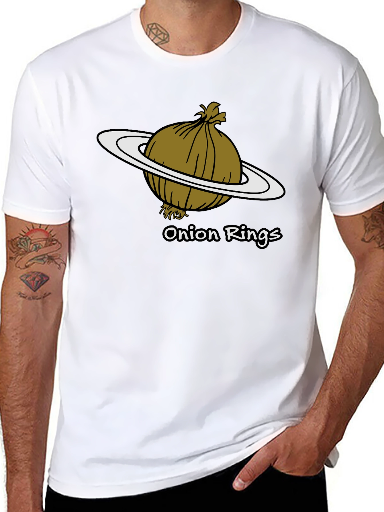Onion Rings T-Shirt - Funny Food Pun Tee
