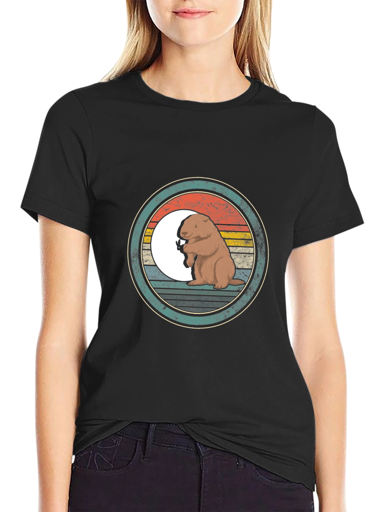 Retro Groundhog T-Shirt