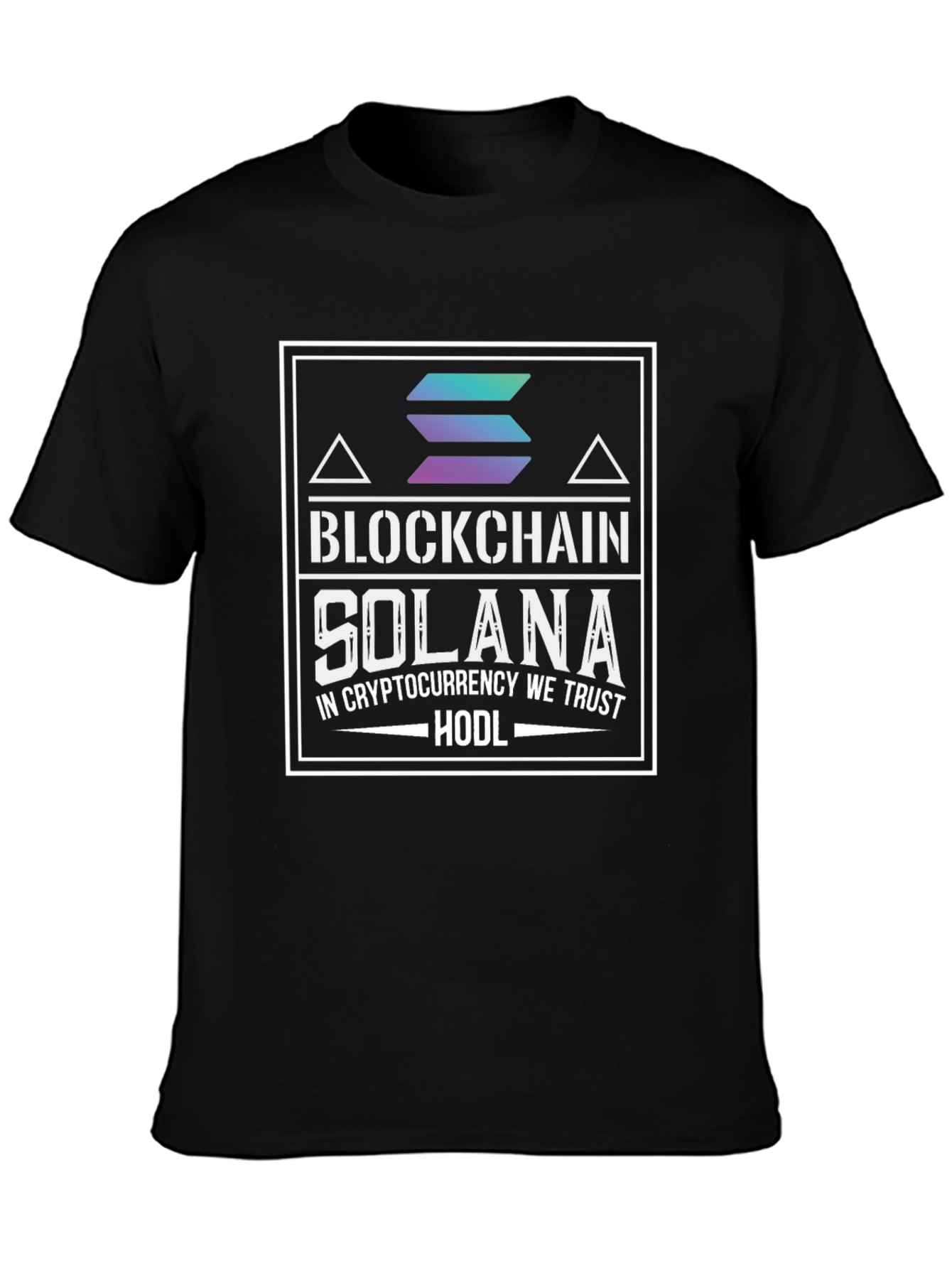 Solana Blockchain Crypto HODL T-Shirt
