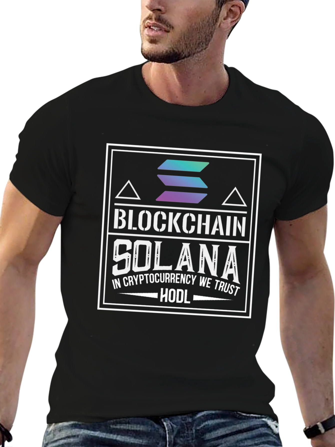 Solana Blockchain Crypto HODL T-Shirt