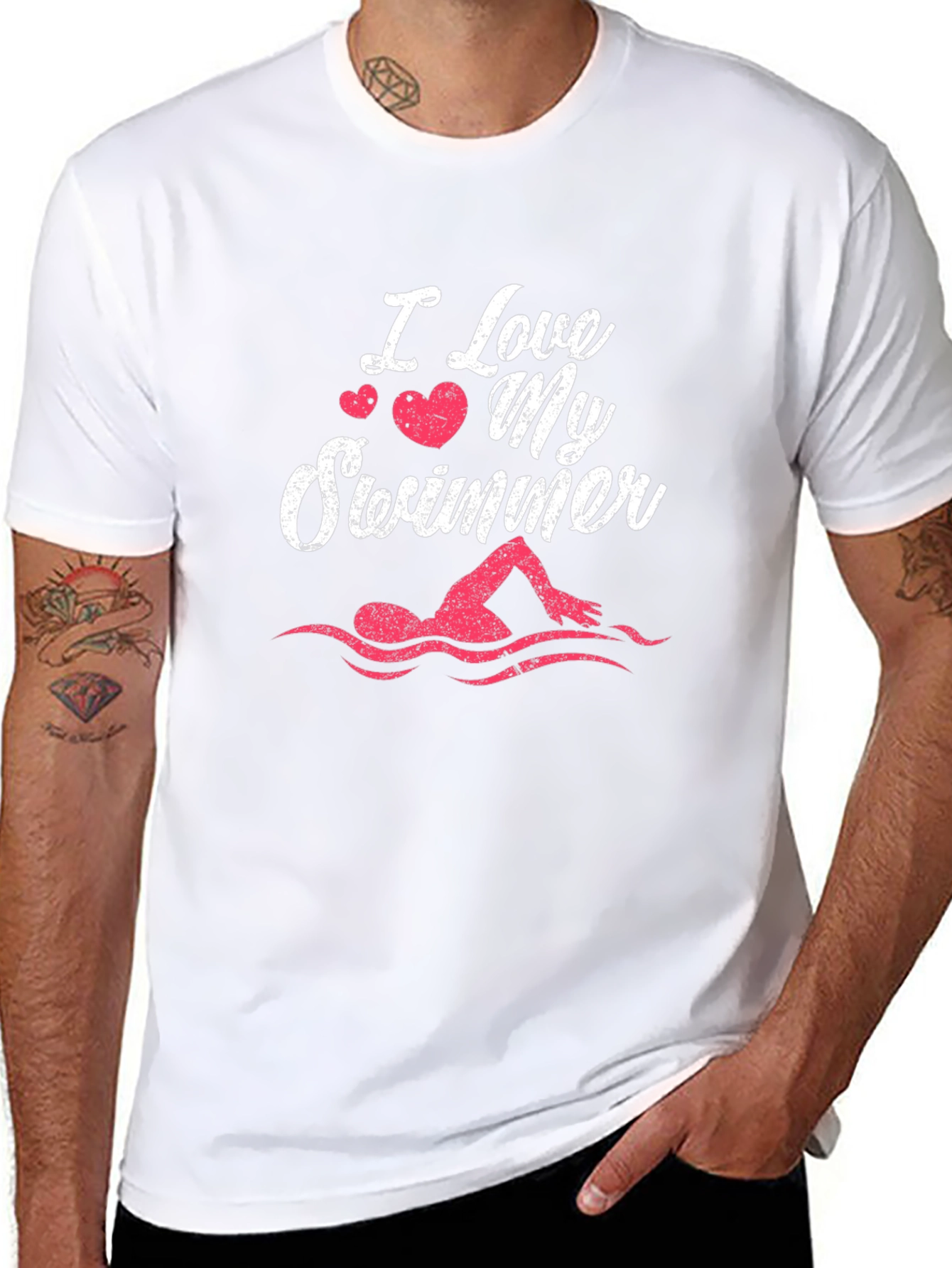 I Love My Swimmer T-Shirt - Unisex