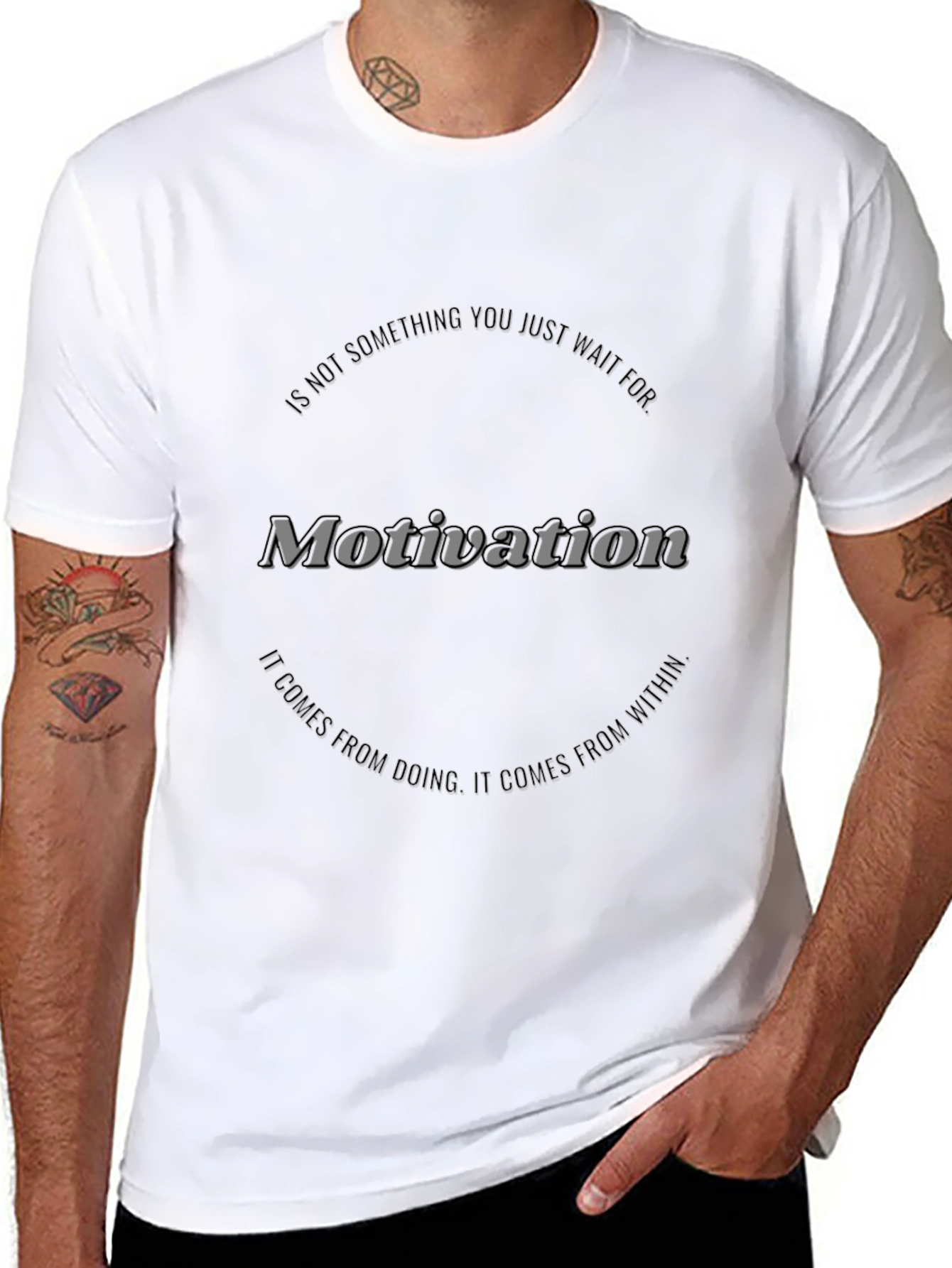 Motivational Graphic Black T-Shirt