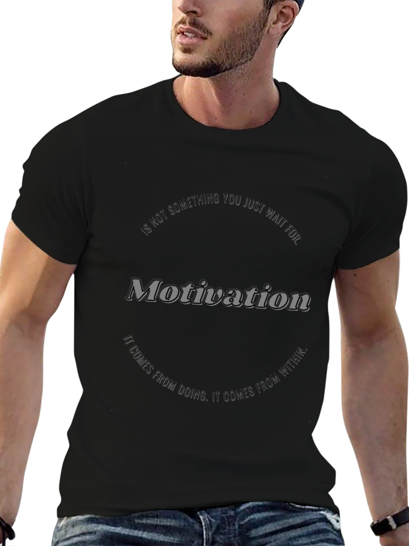 Motivational Graphic Black T-Shirt