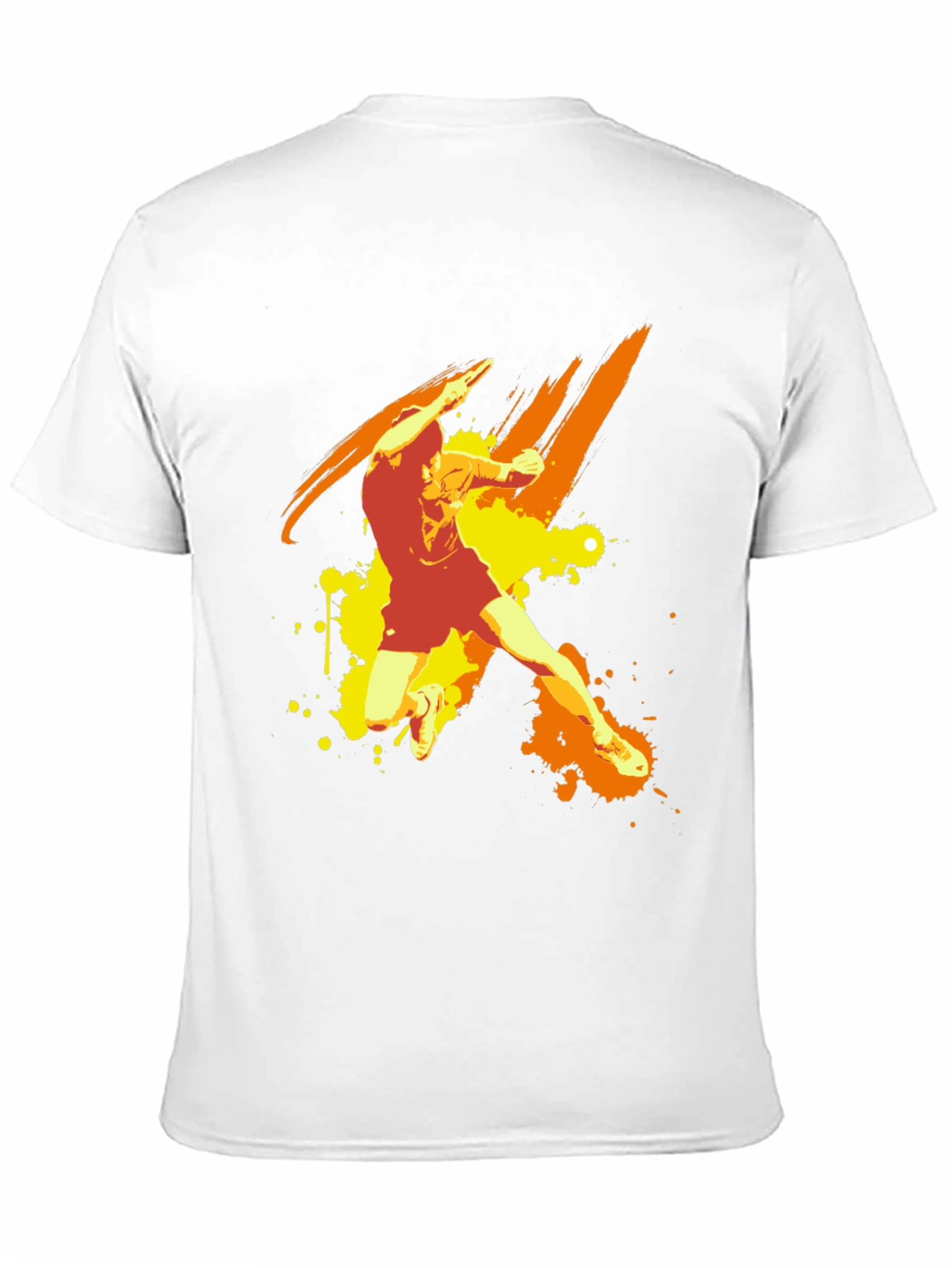 Abstract Graphic Black T-Shirt - Athlete Design