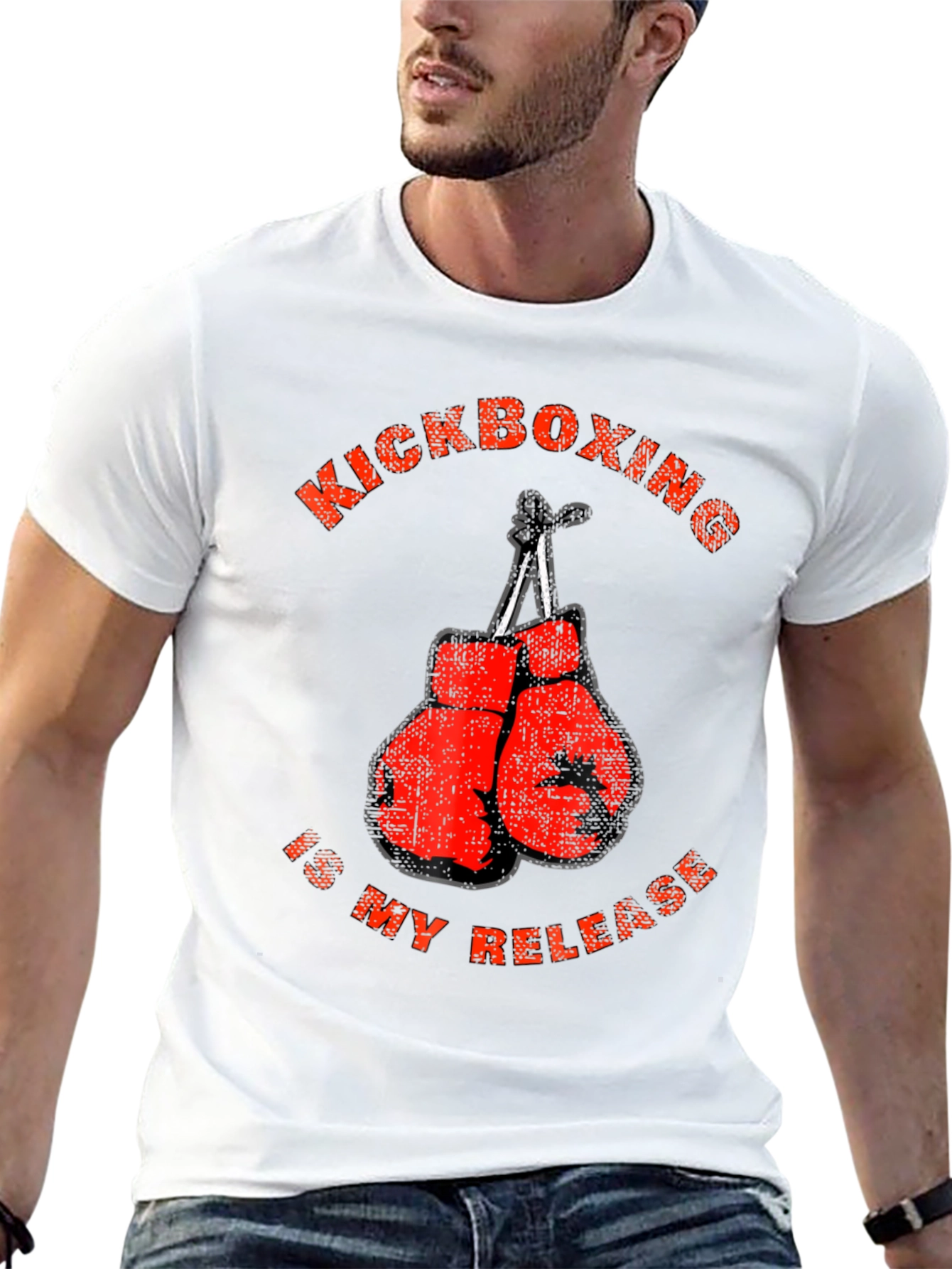Kickboxing Release T-Shirt Boxing Gloves Graphic Tee